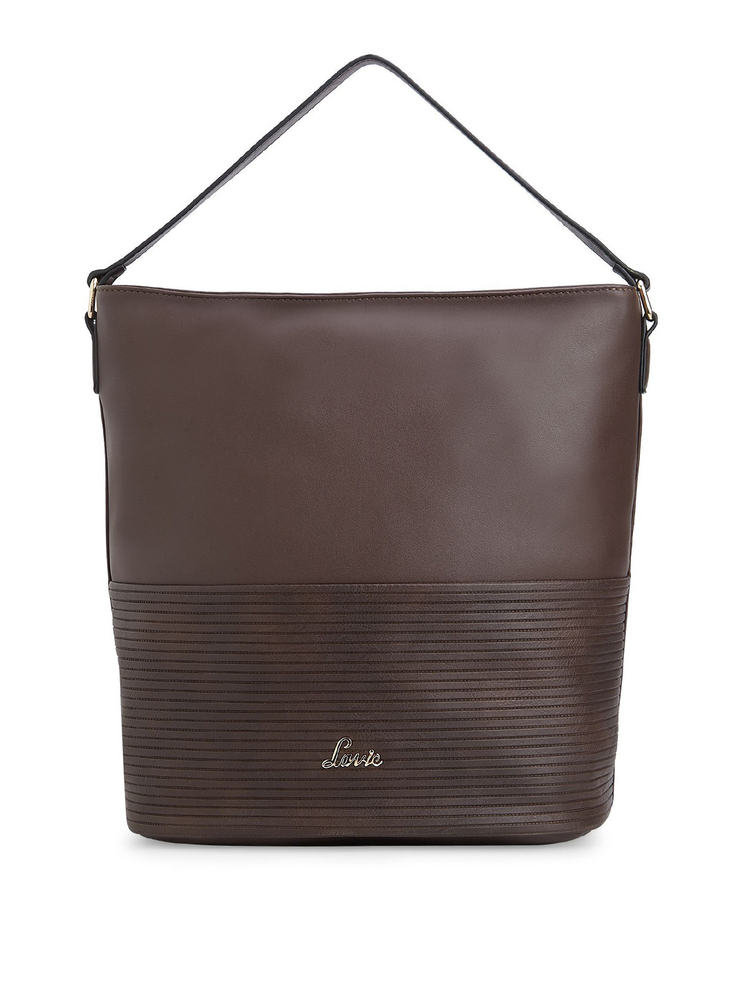 

Lavie Women Brown Solid Handheld Bag