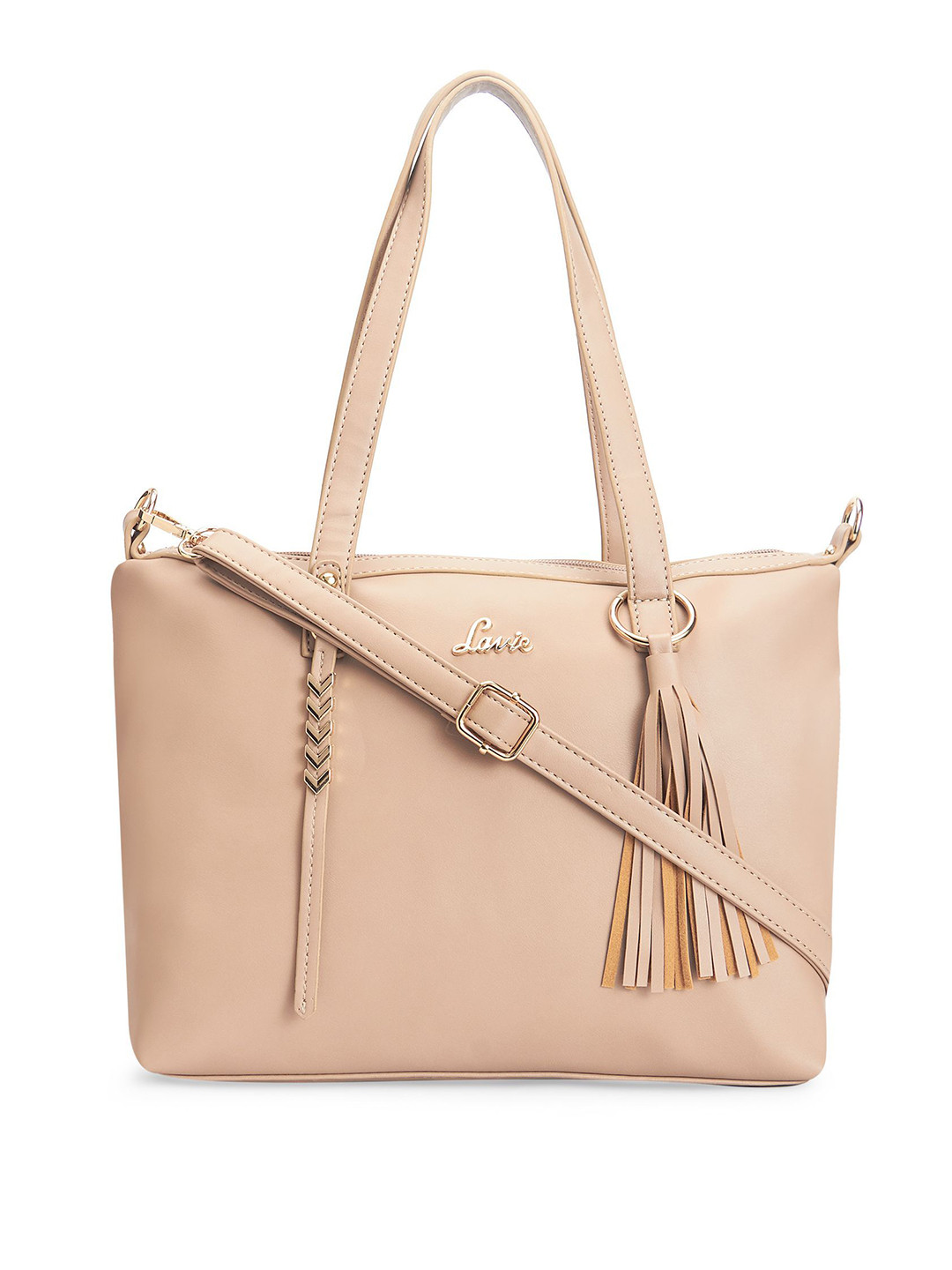 

Lavie Women Beige Solid Shoulder Bag