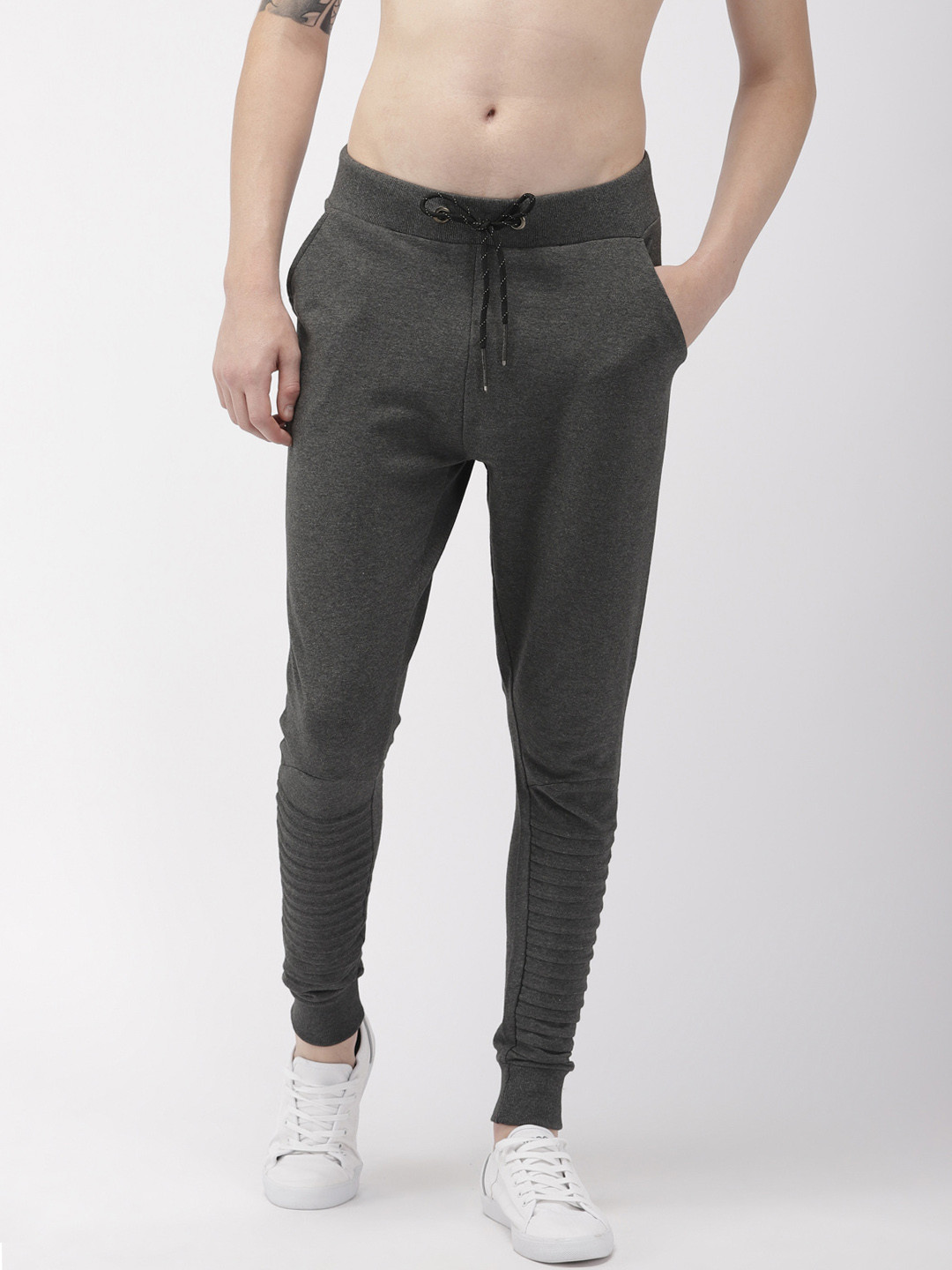 

Flying Machine Men Brown Track Pants, Grey