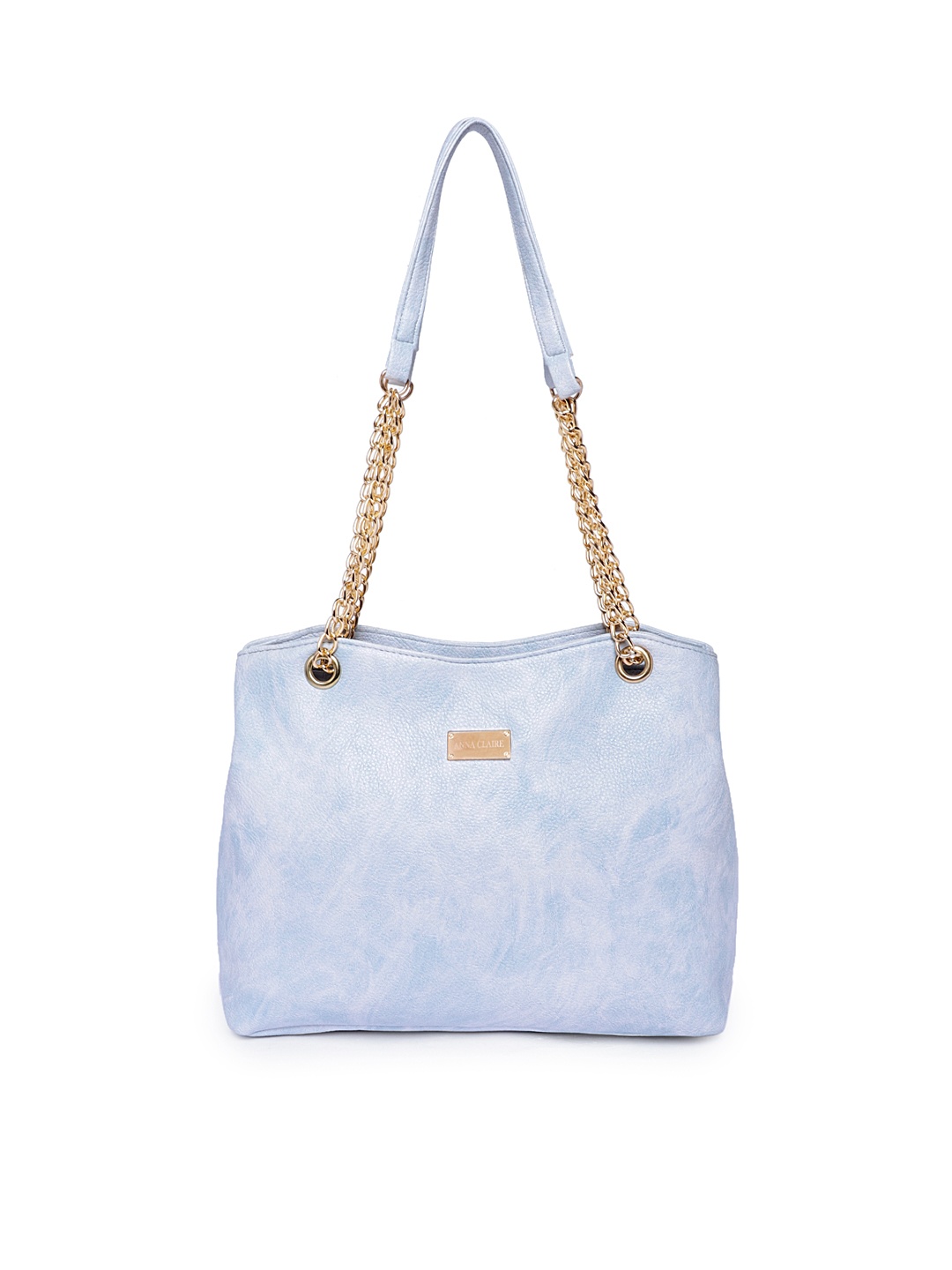 

Anna Claire Blue Textured Handheld Bag