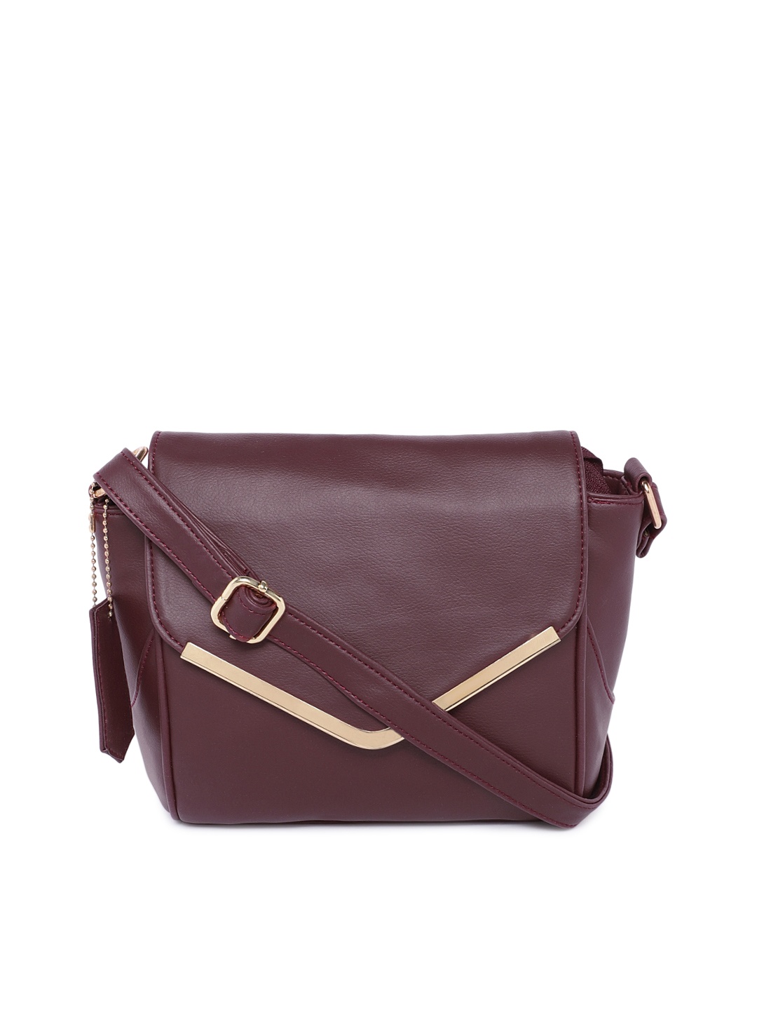 

Anna Claire Maroon Solid Sling Bag