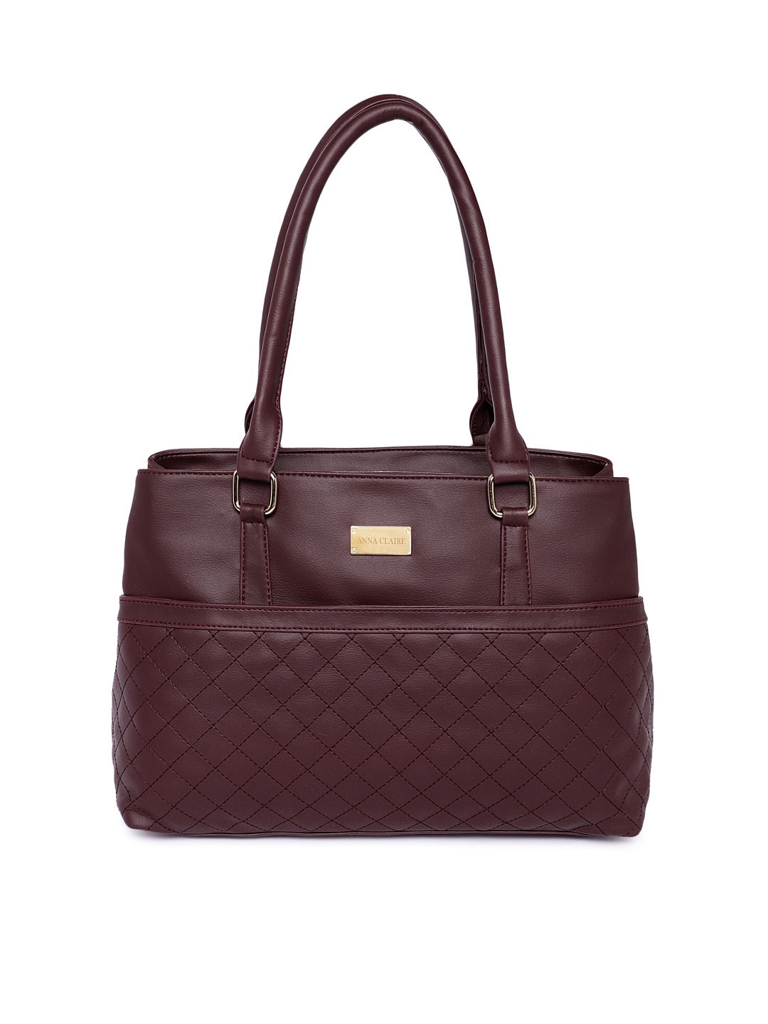

Anna Claire Maroon Solid Shoulder Bag