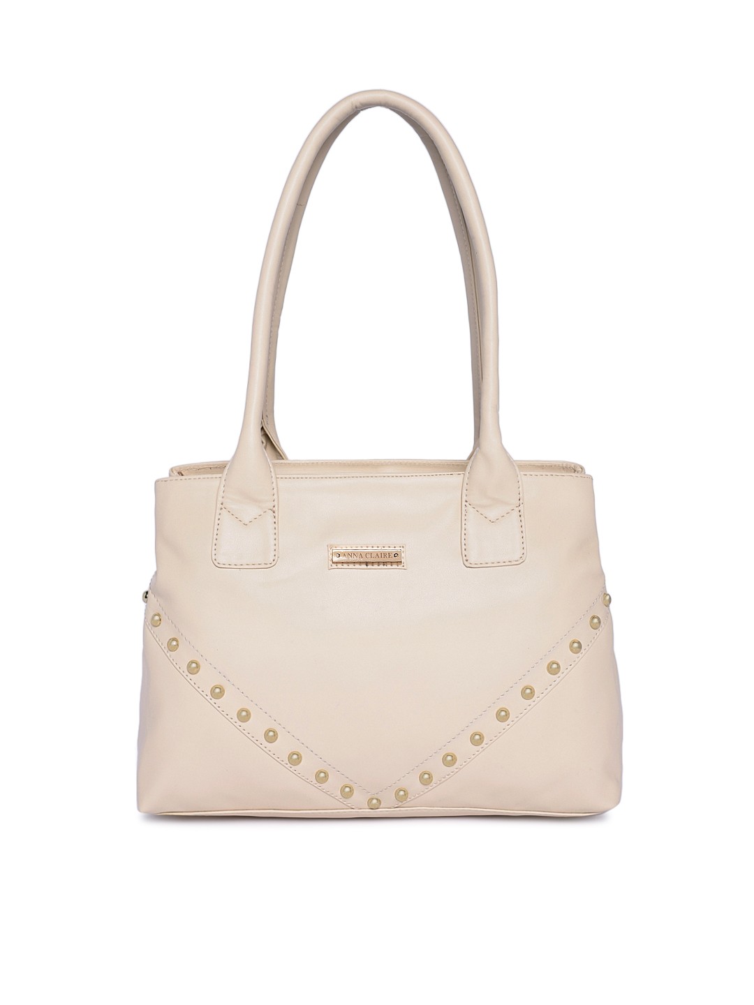 

Anna Claire Off-White Embellished Shoulder Bag