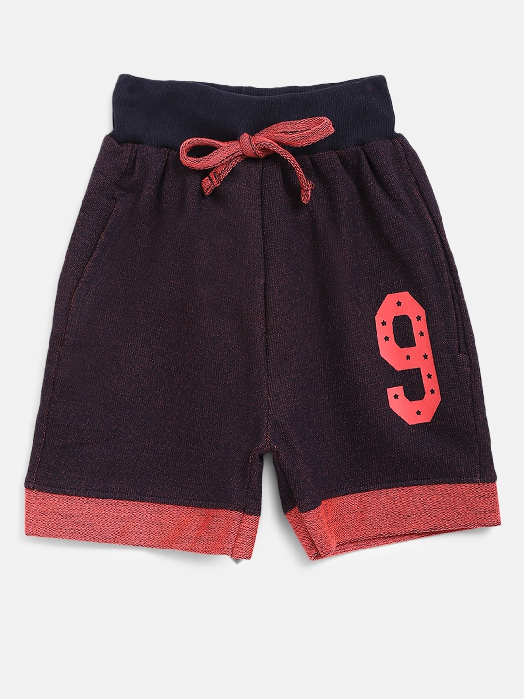 

GAME BEGINS Boys Aubergine Solid Regular Fit Shorts, Purple