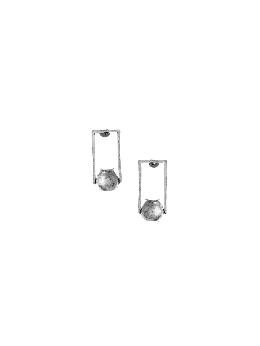 

Silvermerc Designs Silver-Toned Geometric Studs