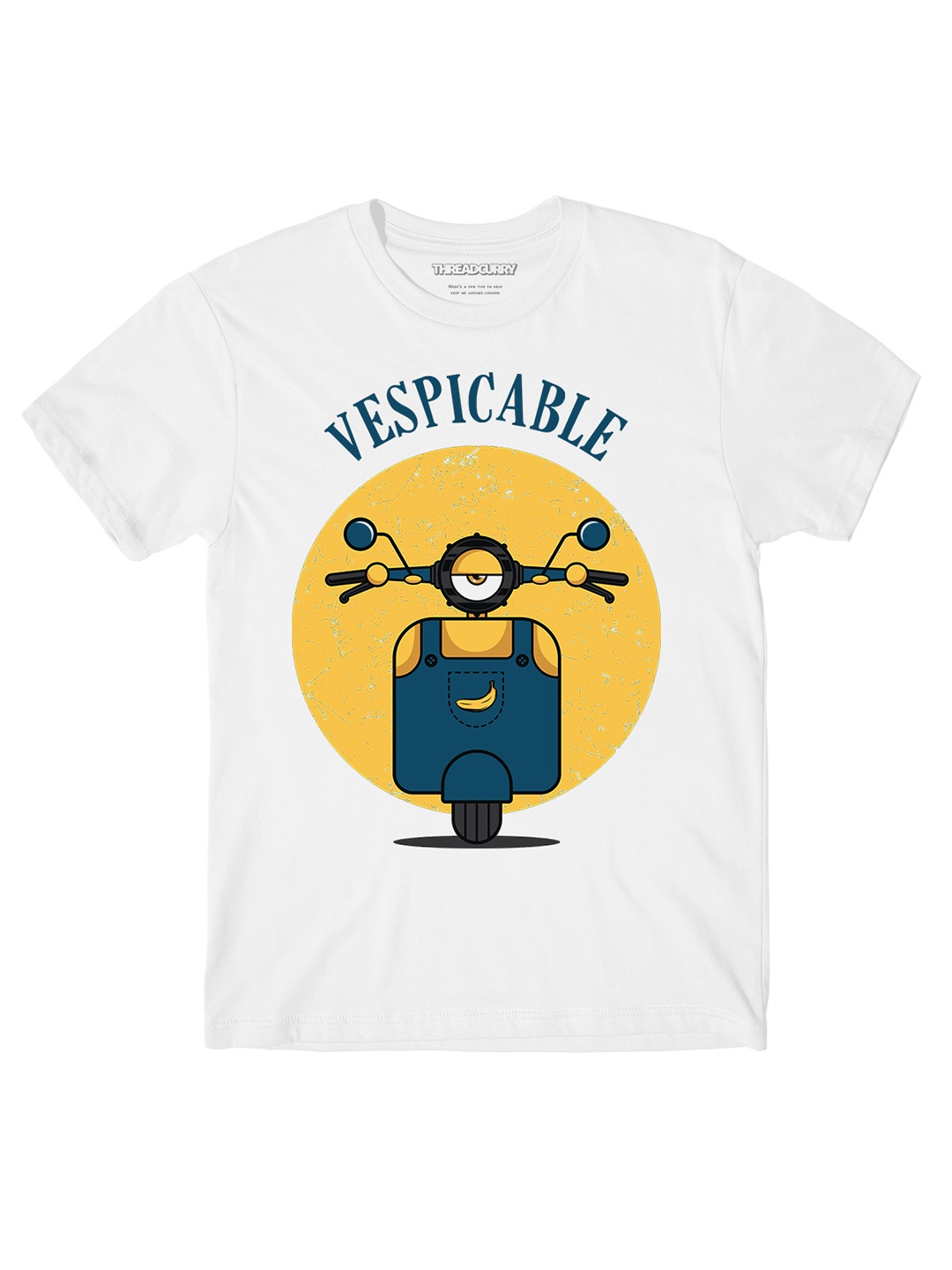 

THREADCURRY Boys White Comic Print Tshirt