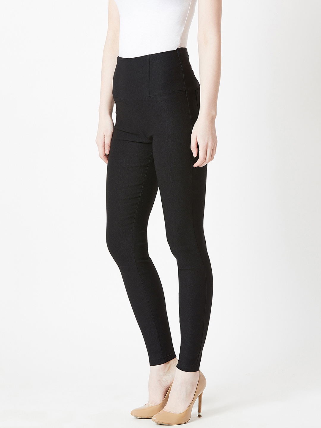 

Miss Chase High Waist Jeggings, Black