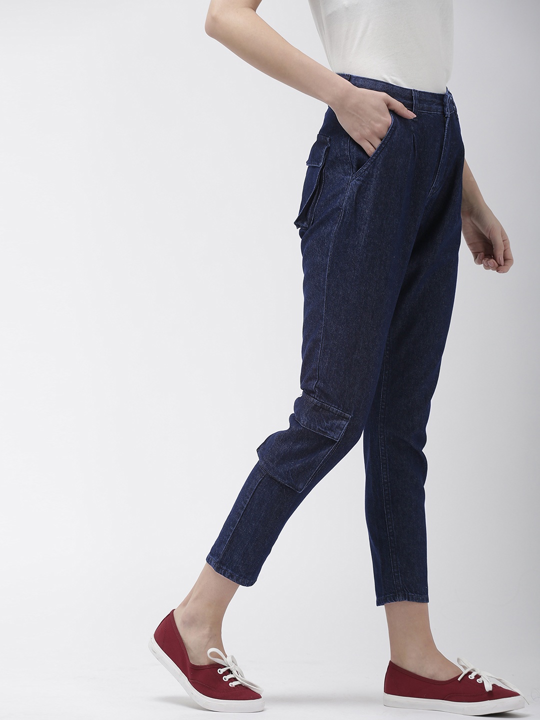 

Mast & Harbour Women Blue Regular Fit Mid-Rise Clean Look Jeans
