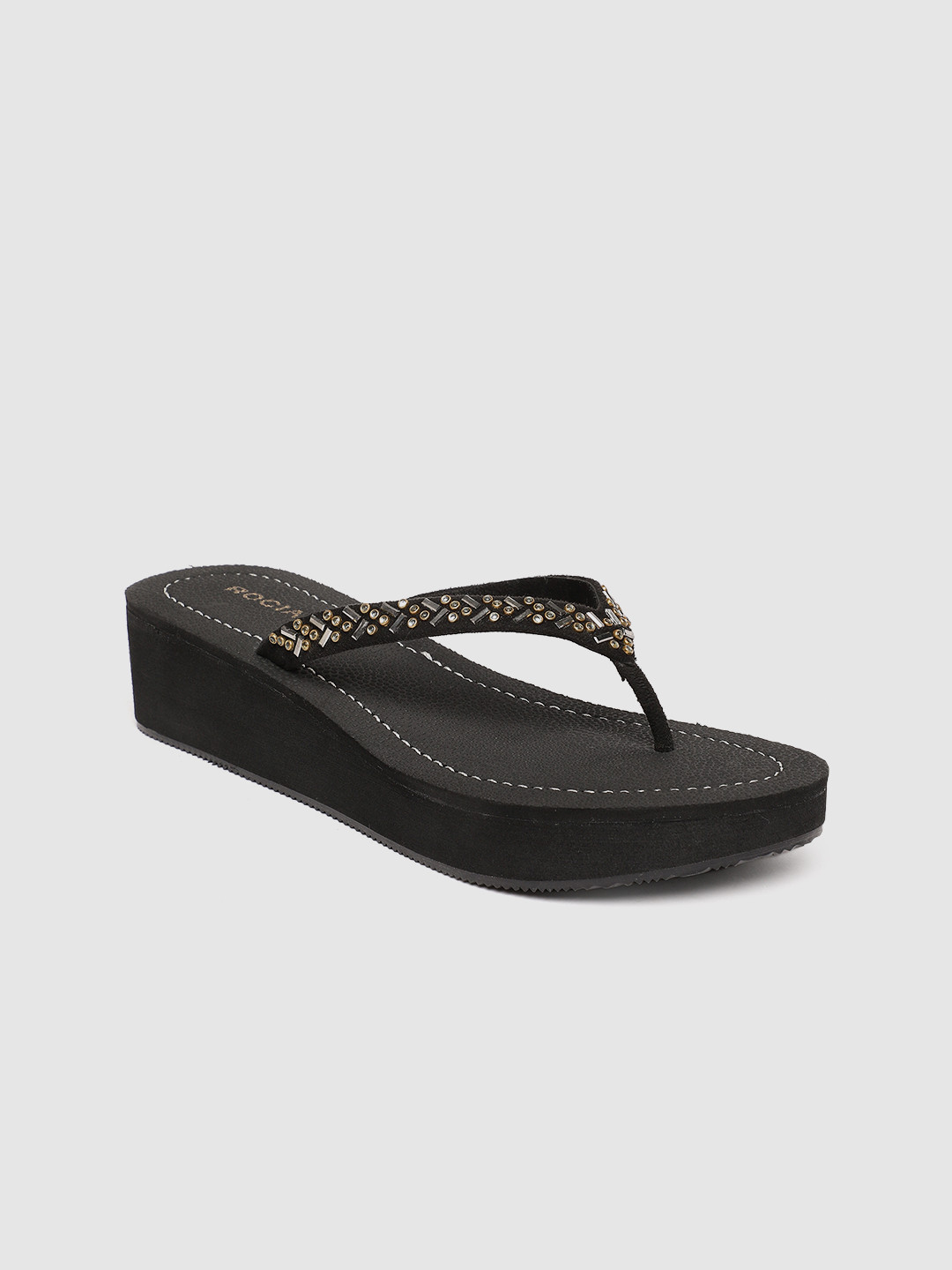 

Rocia Women Black Embellished Sandals