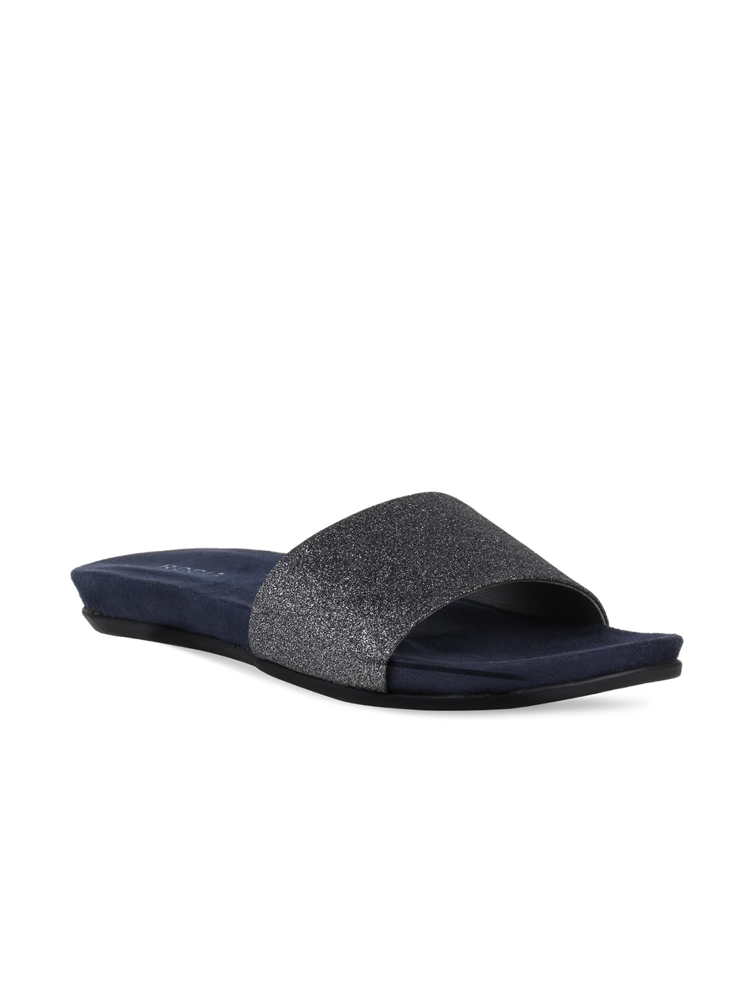 

Rocia Women Silver-Toned Embellished Open Toe Flats