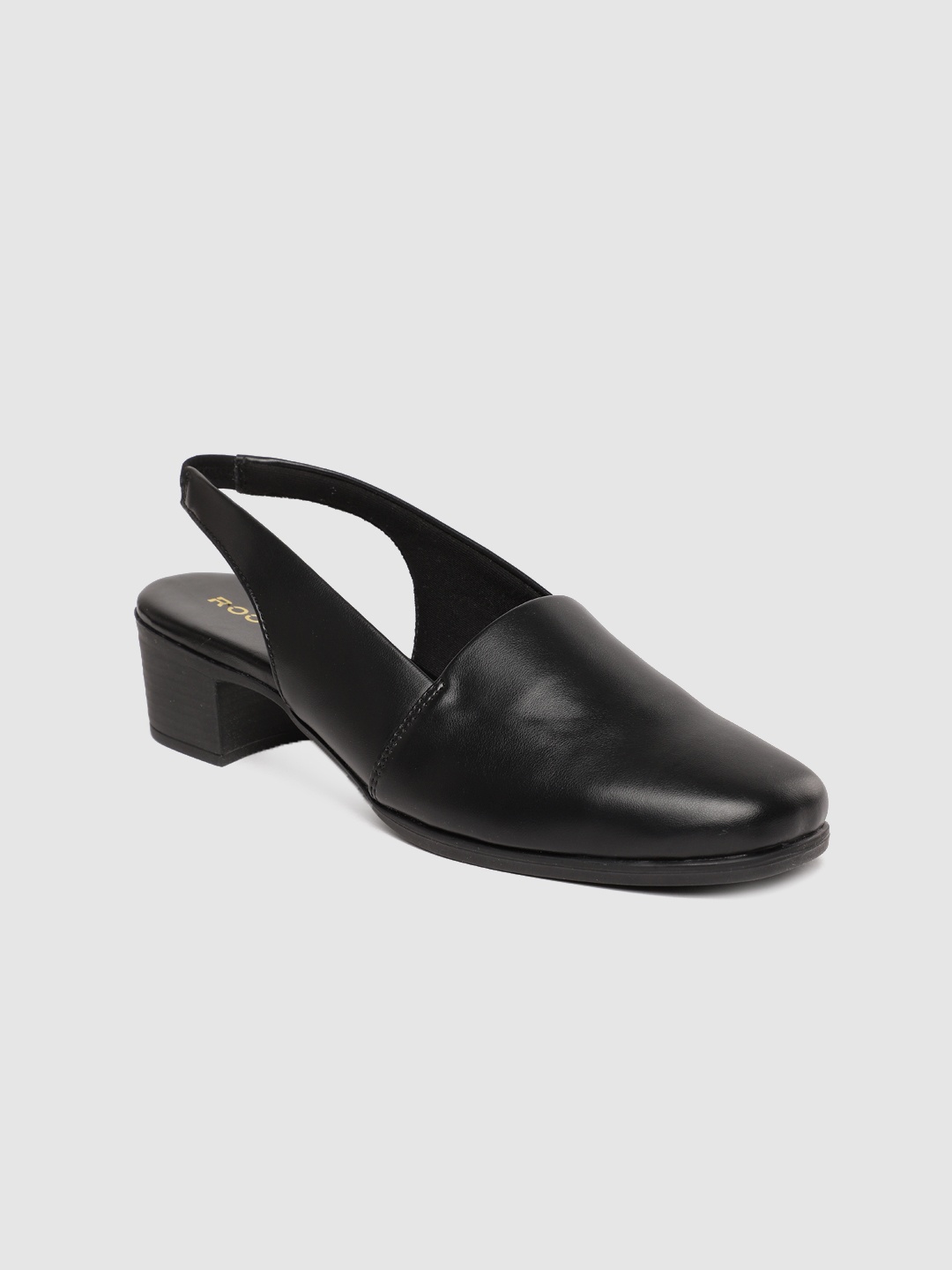 

Rocia Women Black Solid Sandals