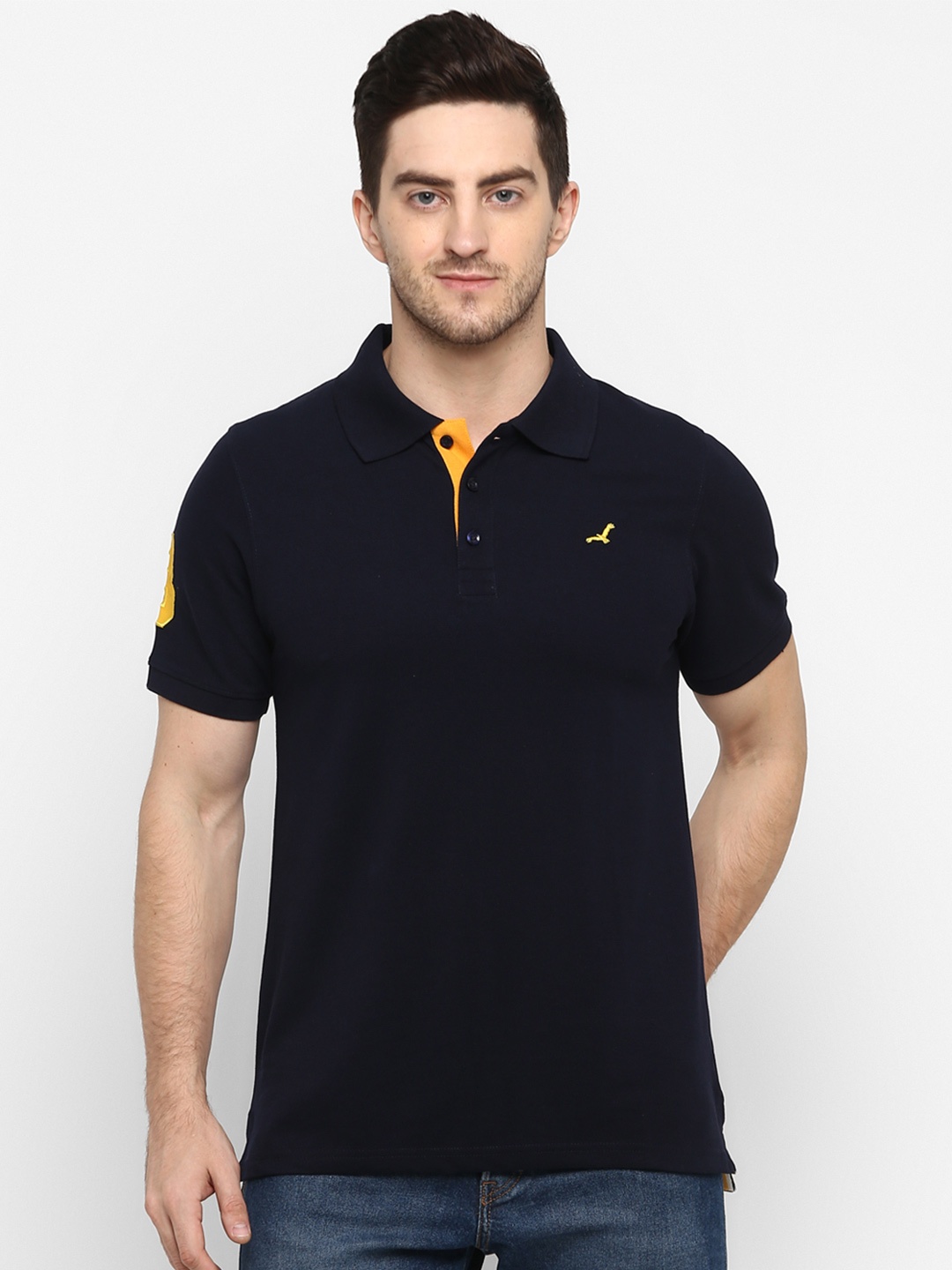 

American Crew Navy Polo T-shirt, Navy blue