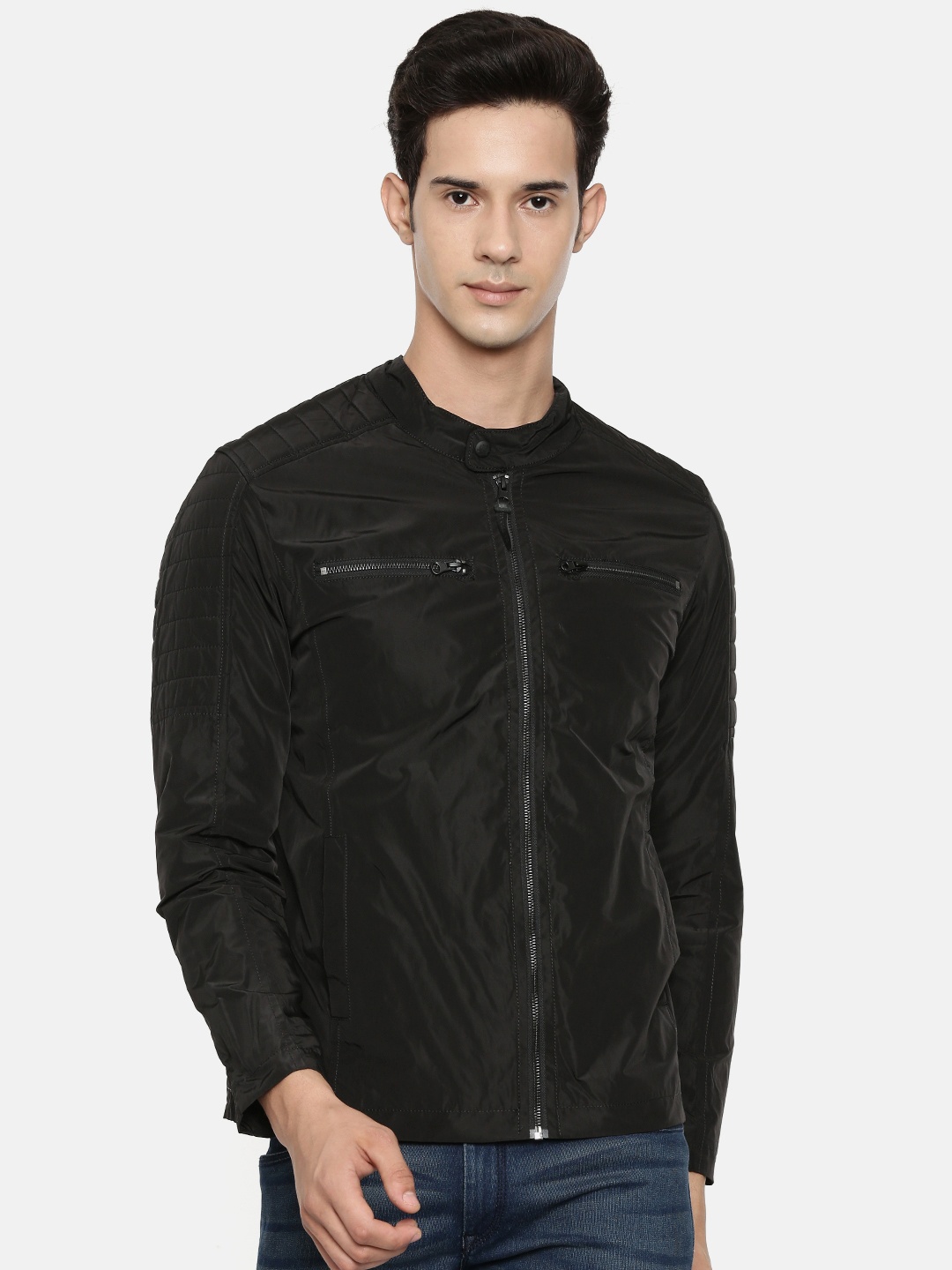 

U.S. Polo Assn. Denim Co. Men Black Solid Padded Jacket