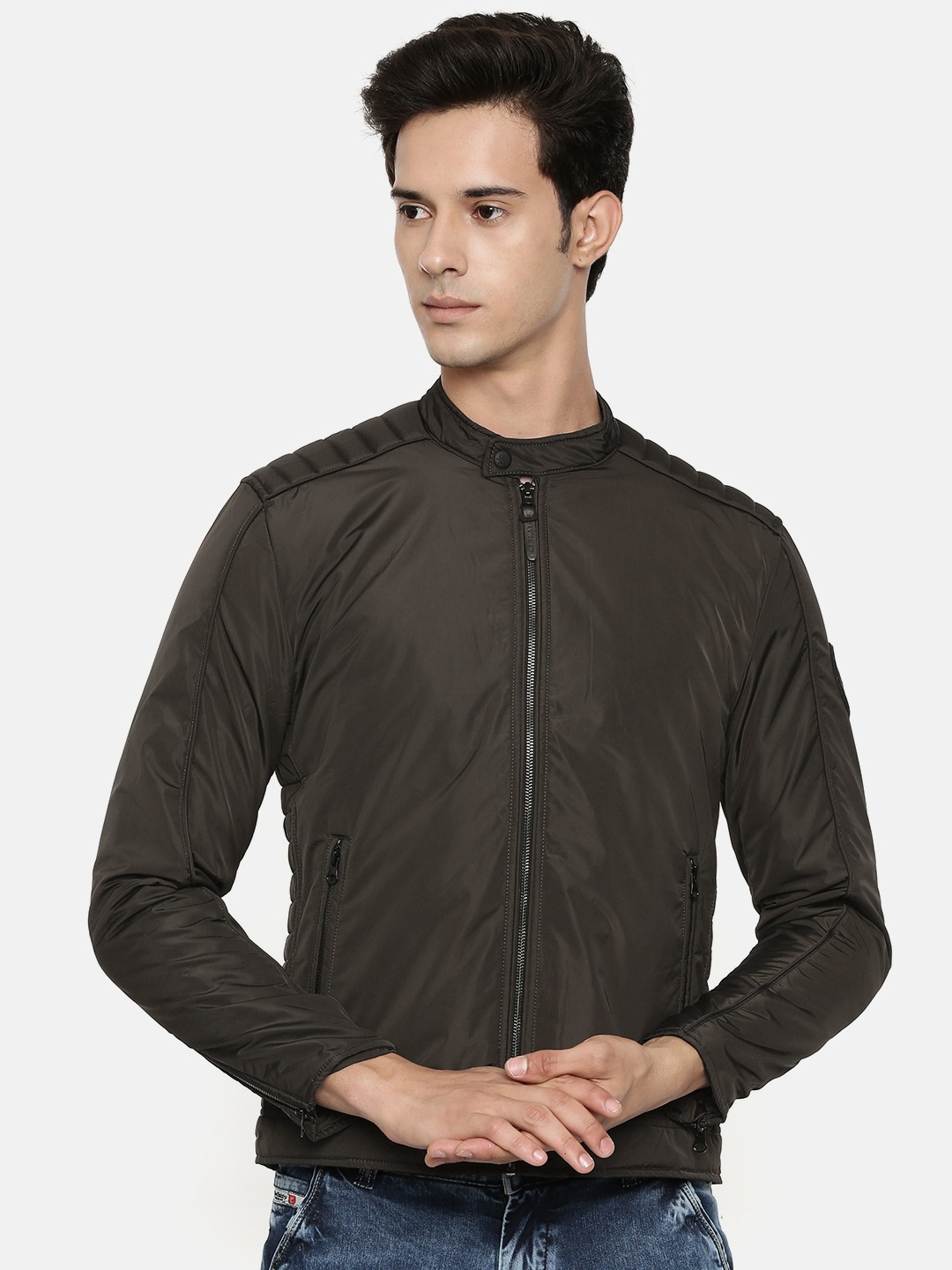 

U.S. Polo Assn. Denim Co. Men Olive Green Solid Jacket