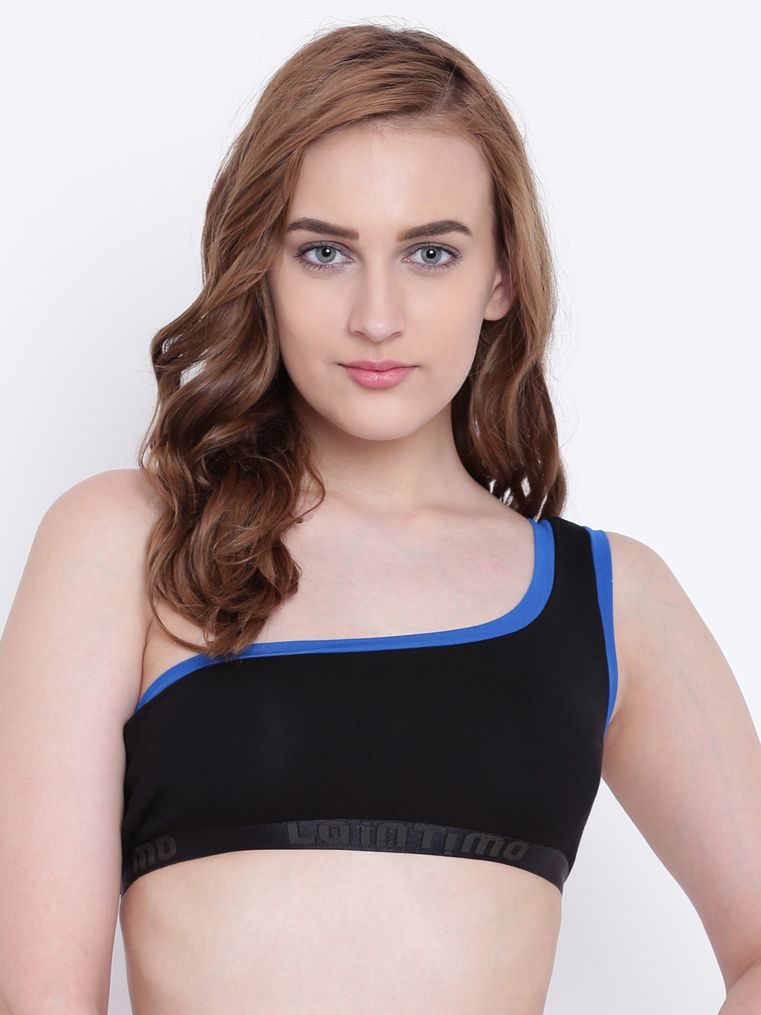 

La Intimo Black Colourblocked Non-Wired Lightly Padded T-shirt Bra LIFBR002BK0