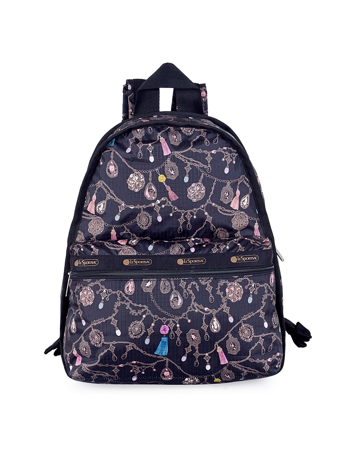 

LeSportsac Women Black Printed Backpack