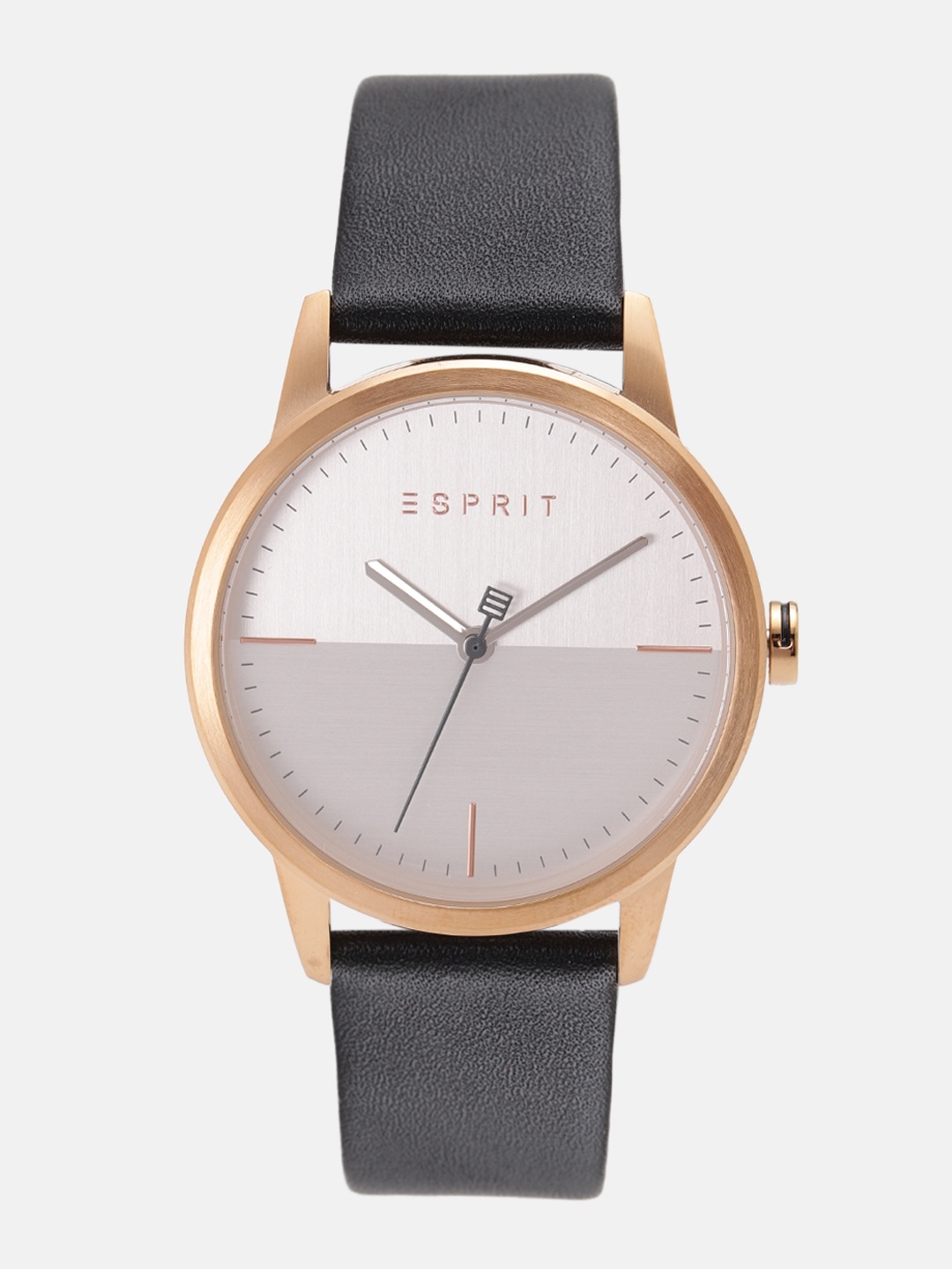 

ESPRIT Men Silver-Toned & Grey Colourblocked Analogue Watch ES1G109L0055