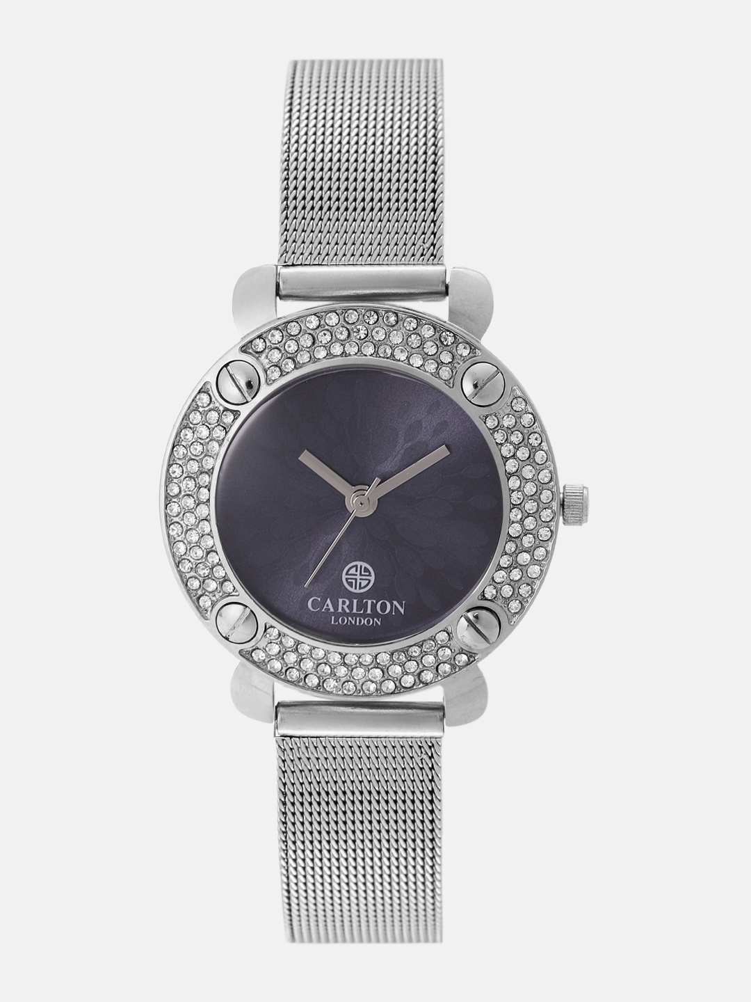 

Carlton London Women Navy Blue Analogue Watch CL016SBlS