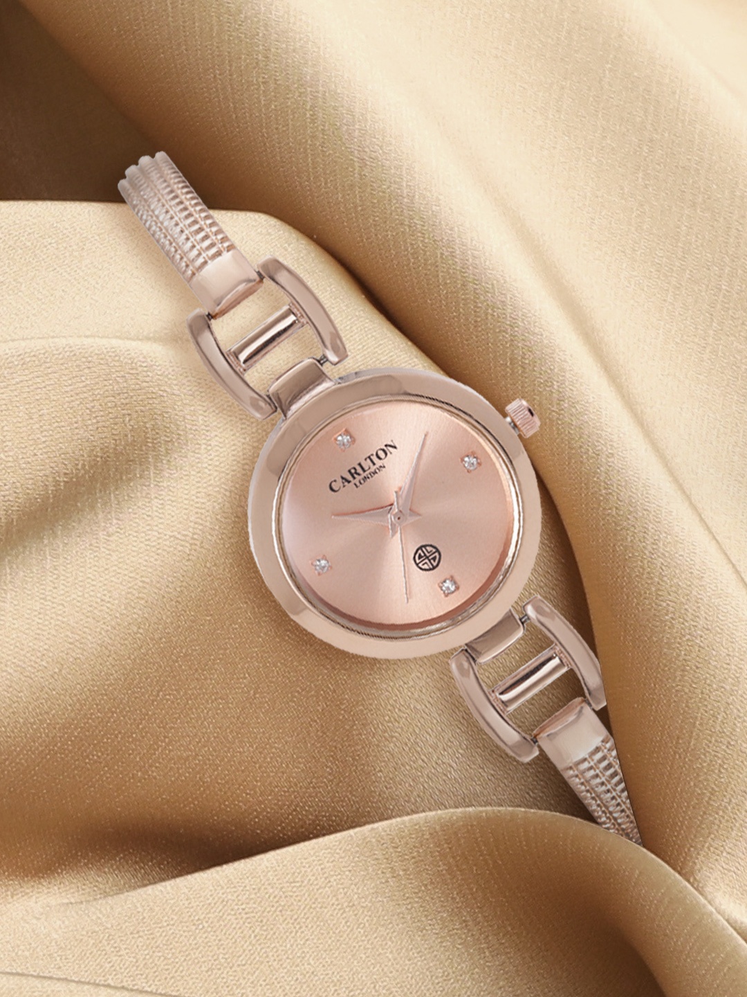 

Carlton London Women Rose Gold-Toned Analogue Watch CL008RROR