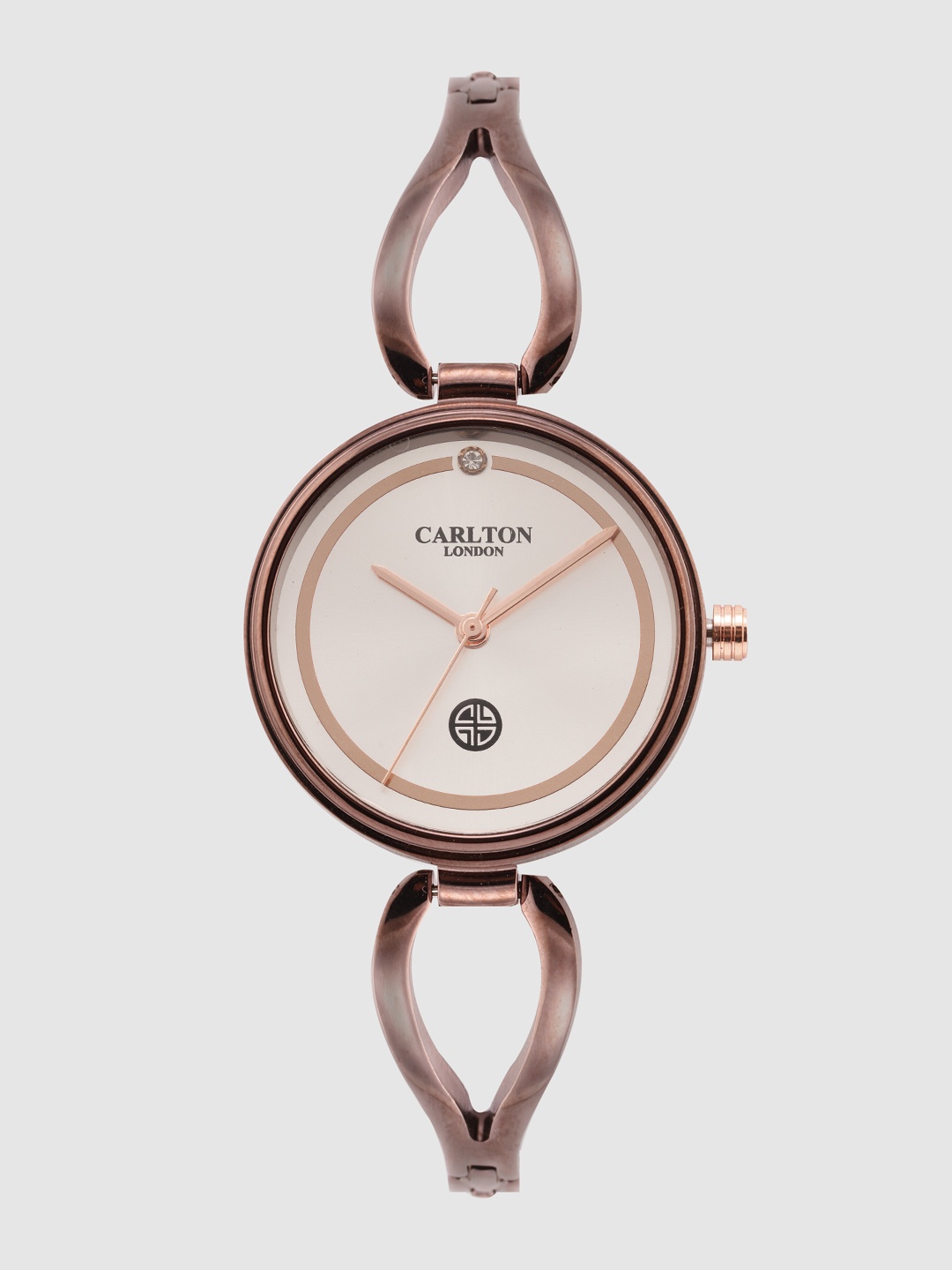 

Carlton London Women Silver-Toned Analogue Watch CL018BSIB