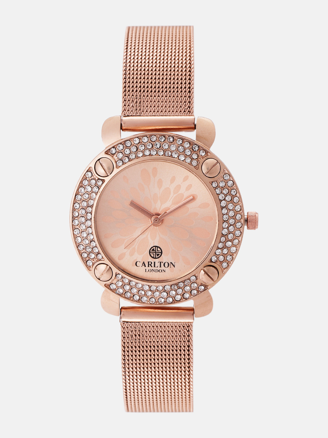

Carlton London Women Rose Gold-Toned Analogue Watch CL016RROR