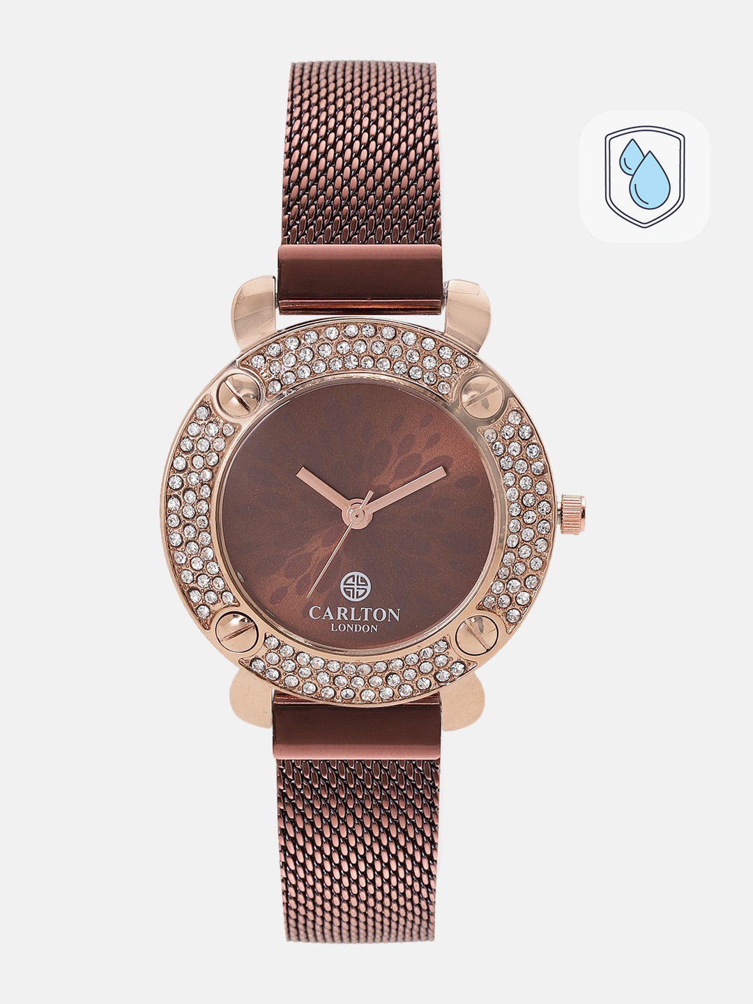 

Carlton London Women Brown Analogue Watch CL016RBRB