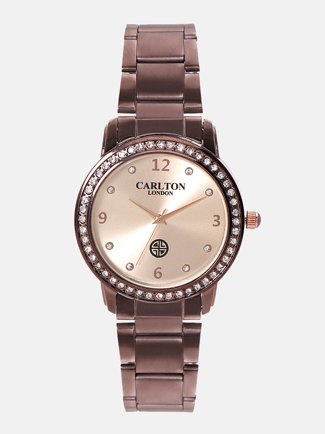 

Carlton London Women Gold-Toned Analogue Watch CL031BROB