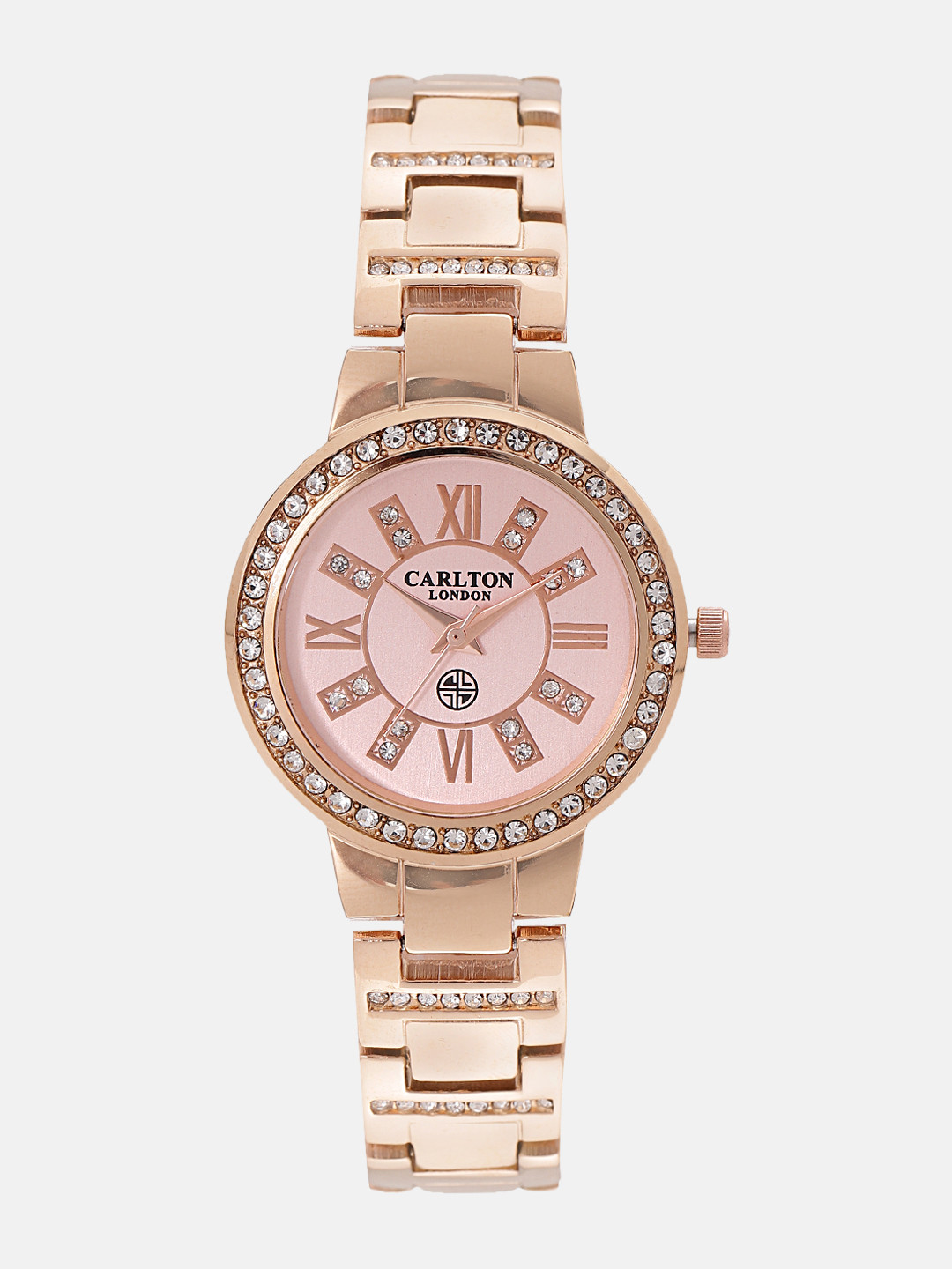 

Carlton London Women Rose Gold-Toned Analogue Watch CL012RPIR