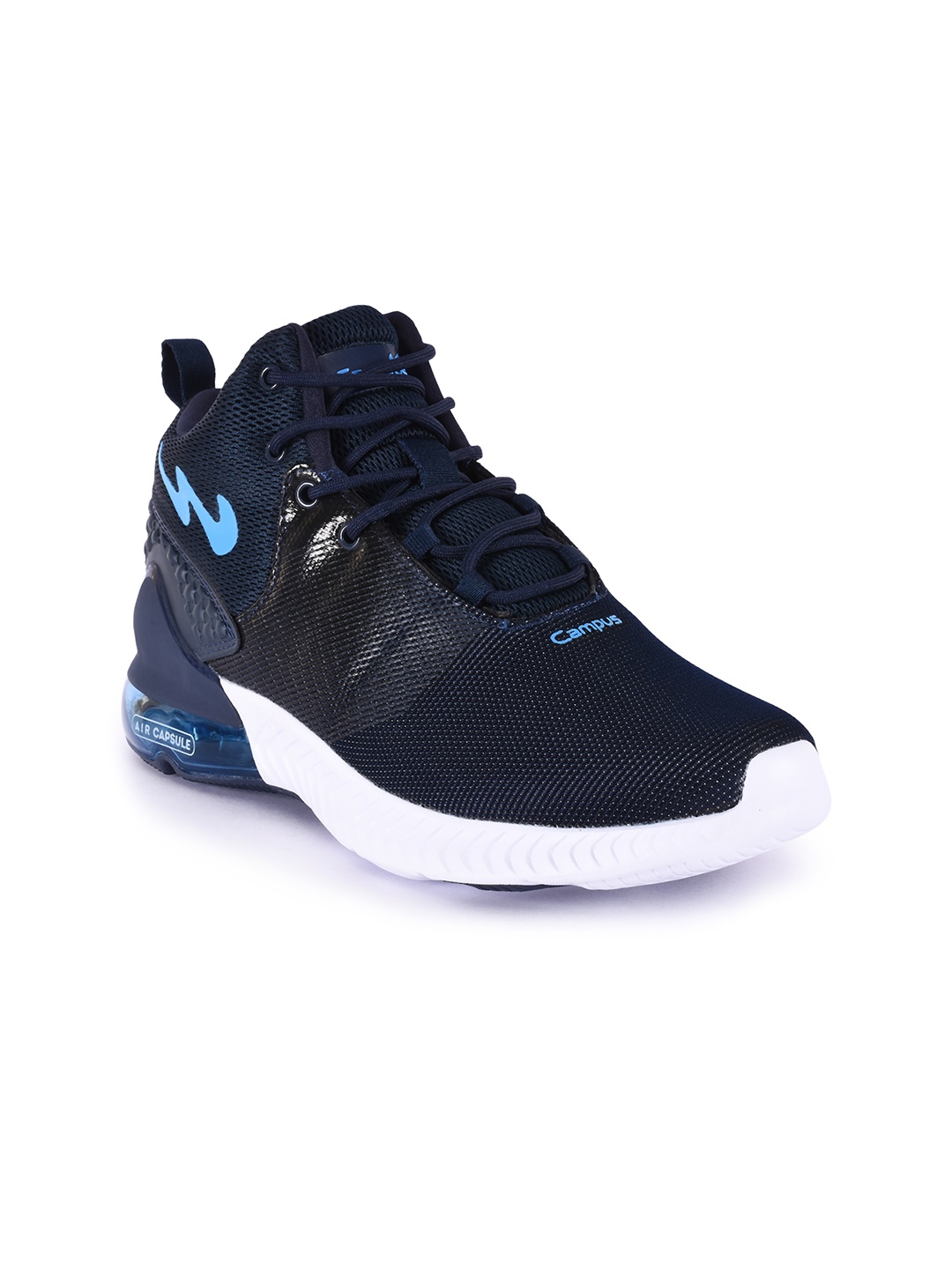 

Campus Men Navy Blue Mesh Mid-Top STYGER Running Shoes