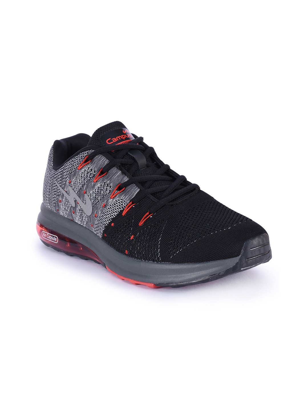 

Campus Men Black PERIS Mesh Running Shoes