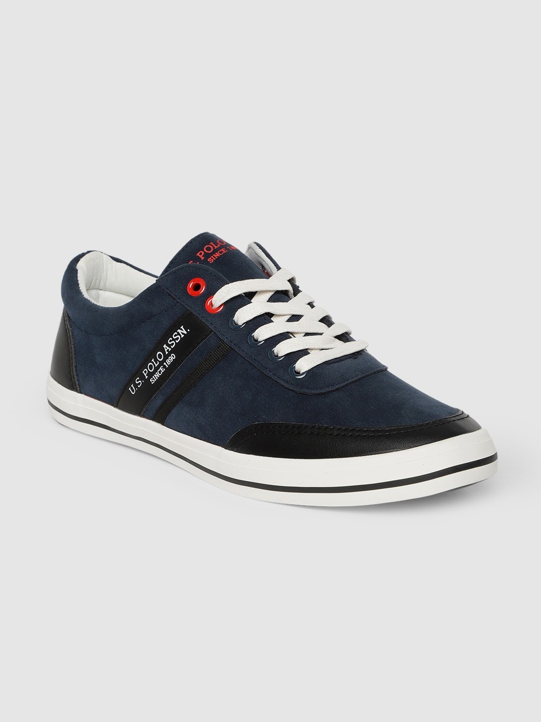 

U.S. Polo Assn. Men Navy Blue Solid Sneakers