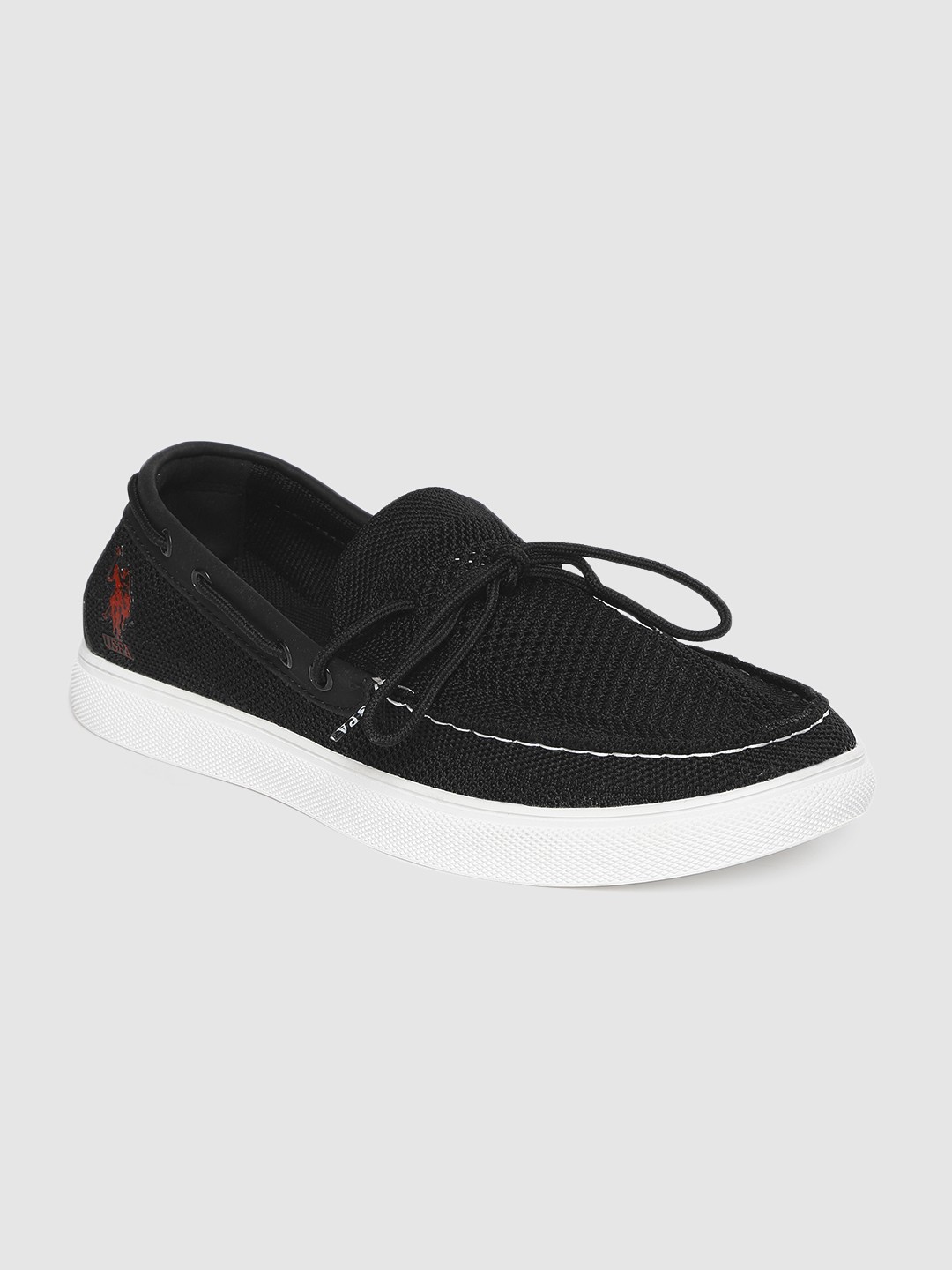

U.S. Polo Assn. Men Black Boat Shoes