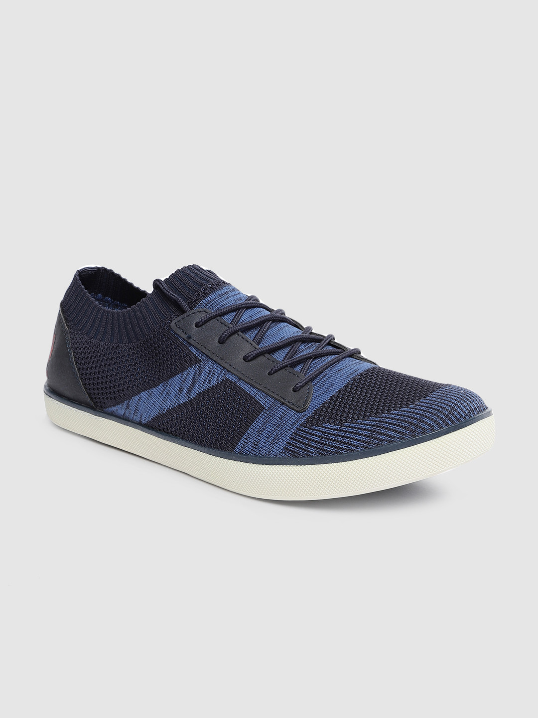 

U.S. Polo Assn. Men Blue Solid Sneakers