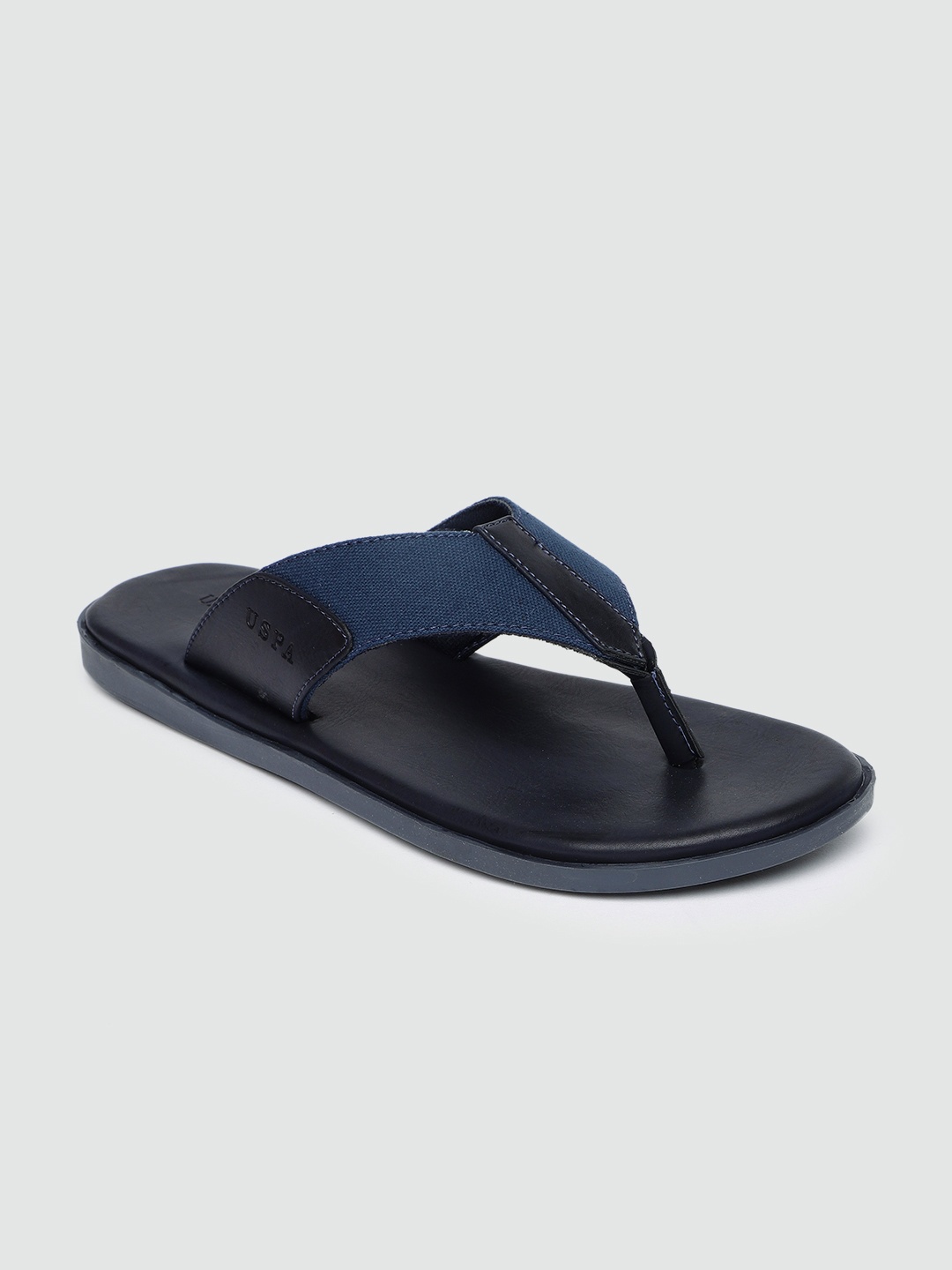 

U.S. Polo Assn. Men Navy Blue Solid Thong Flip-Flops