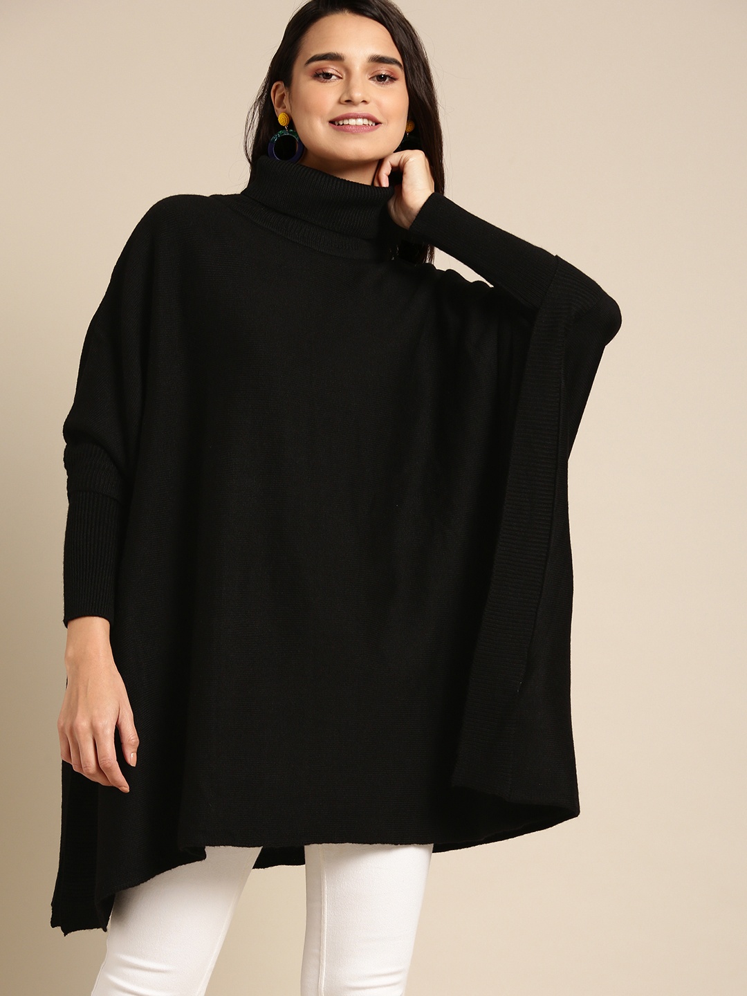 

DressBerry Women Black Solid Sweater