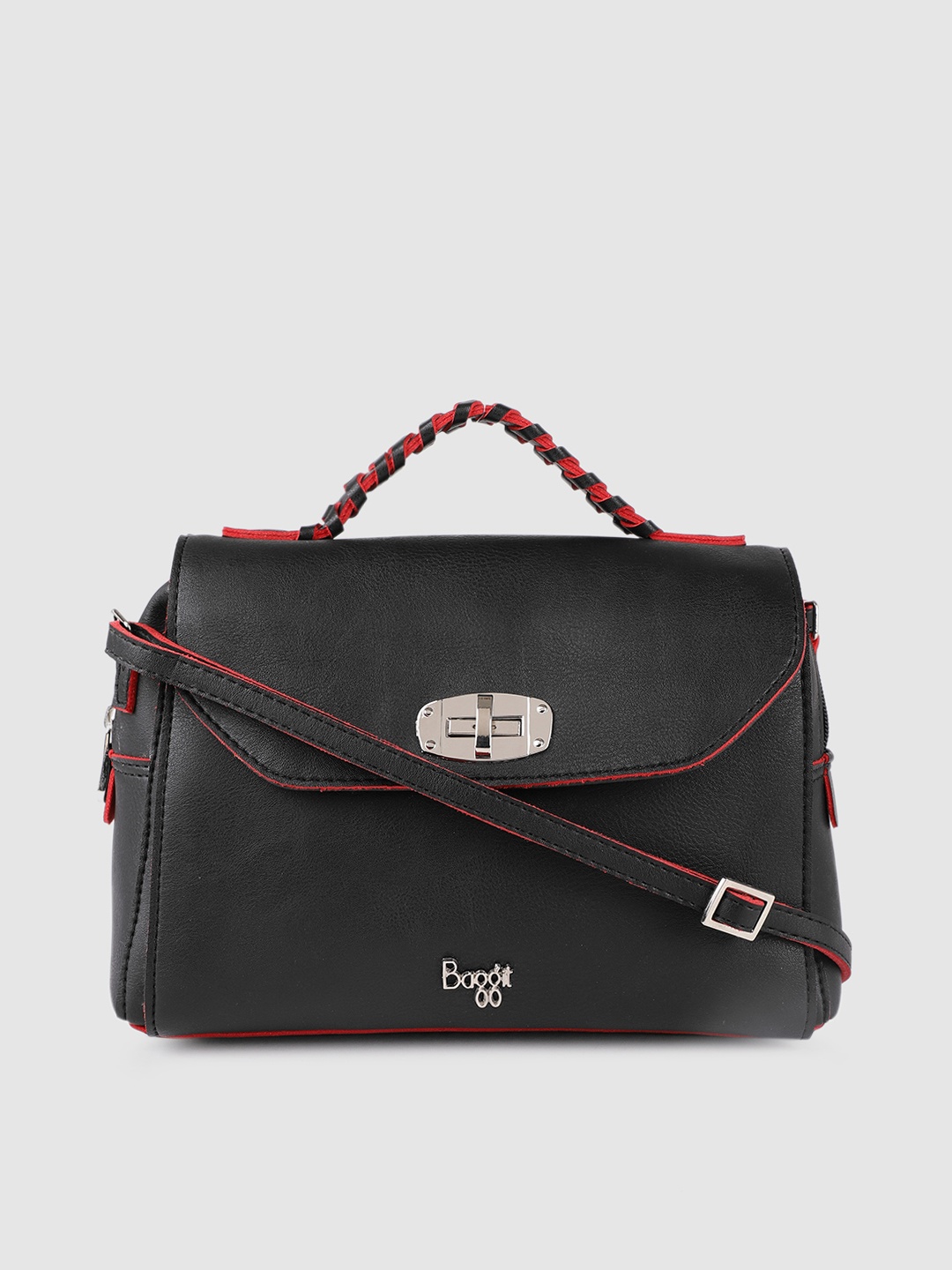 

Baggit Black Solid Sling Bag