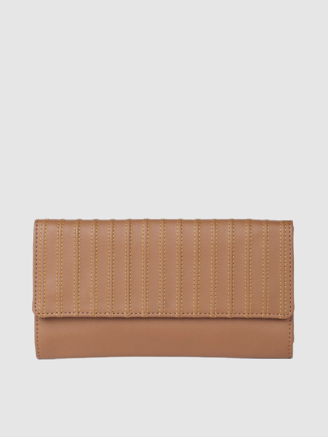 

Baggit Women Tan Brown Textured BLUEBELL EMILY Three Fold Wallet