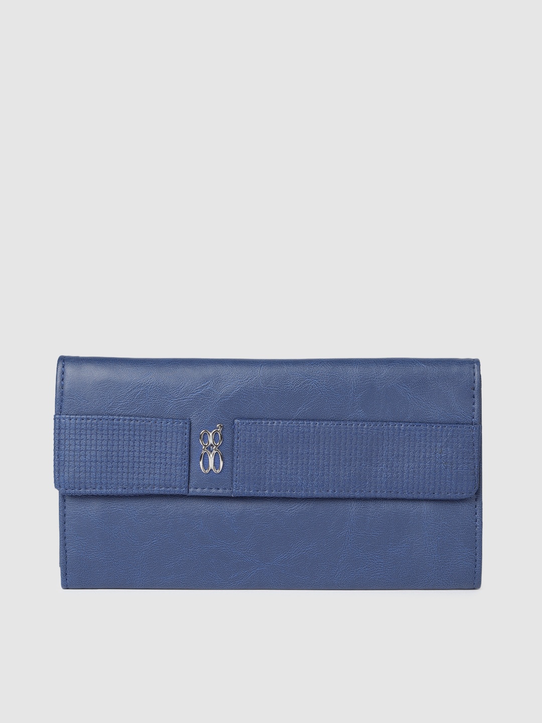 

Baggit Women Blue Solid Three Fold Wallet