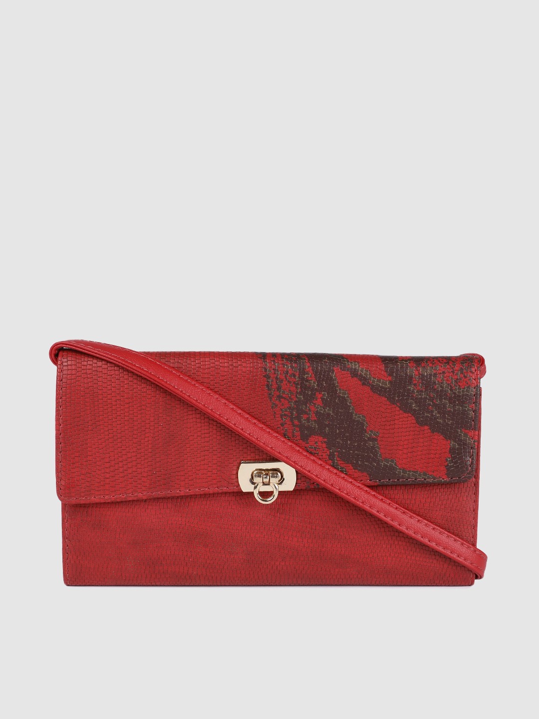 

Baggit Women Red Textured Two Fold Wallet