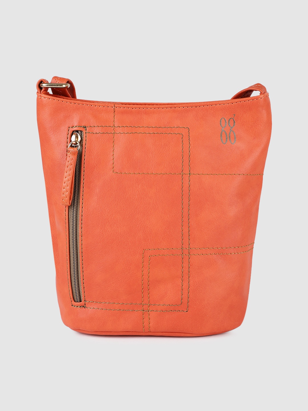 

Baggit Orange Textured Sling Bag