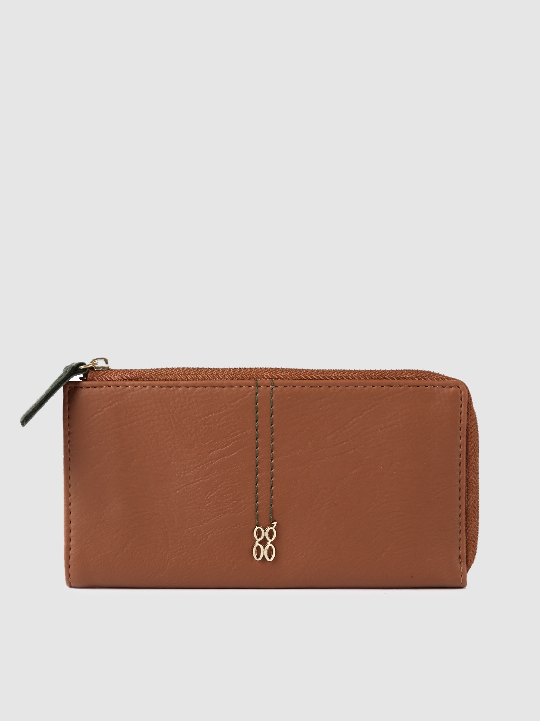 

Baggit Women Tan Solid Zip Around Wallet