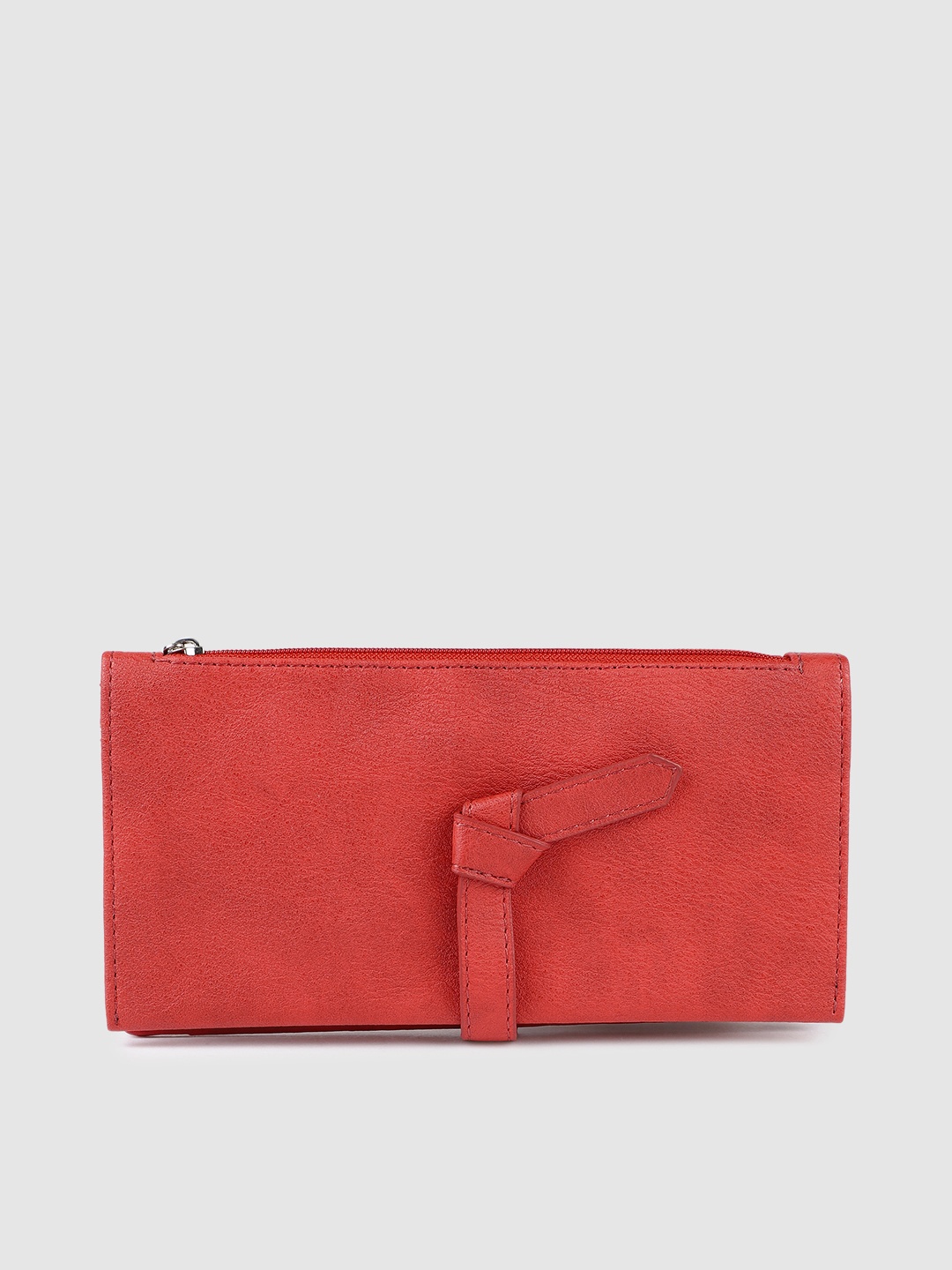 

Baggit Women Red Textured Two Fold Wallet