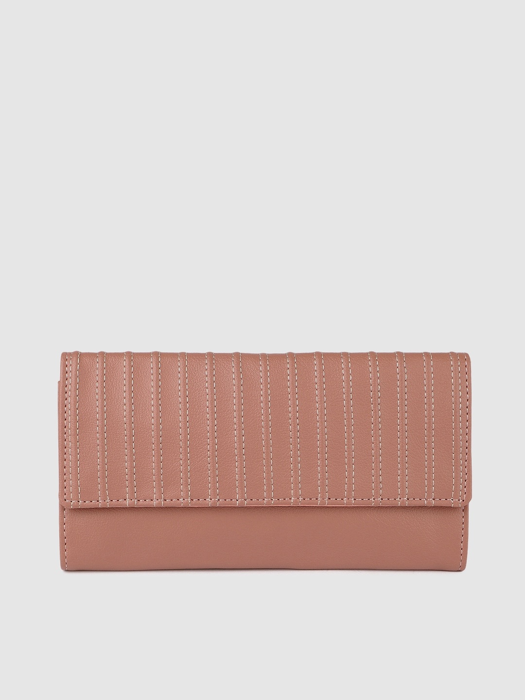 

Baggit Women Pink Solid Three Fold Wallet