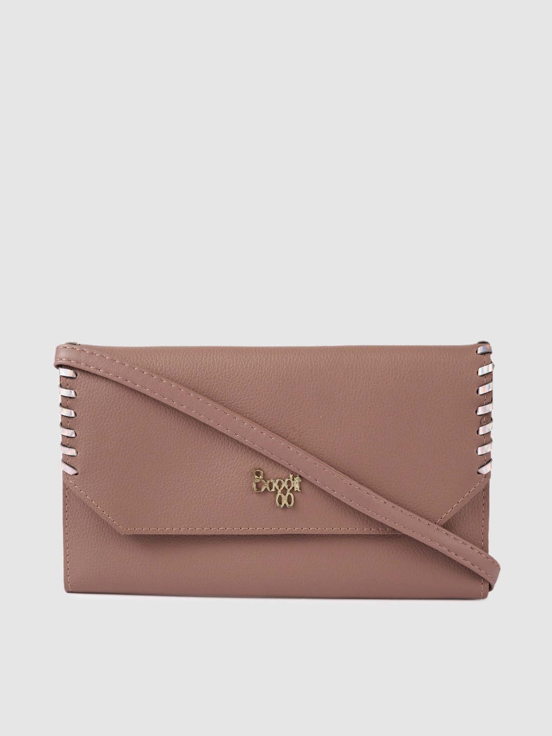 

Baggit Women Dusty Pink Solid Two Fold Wallet