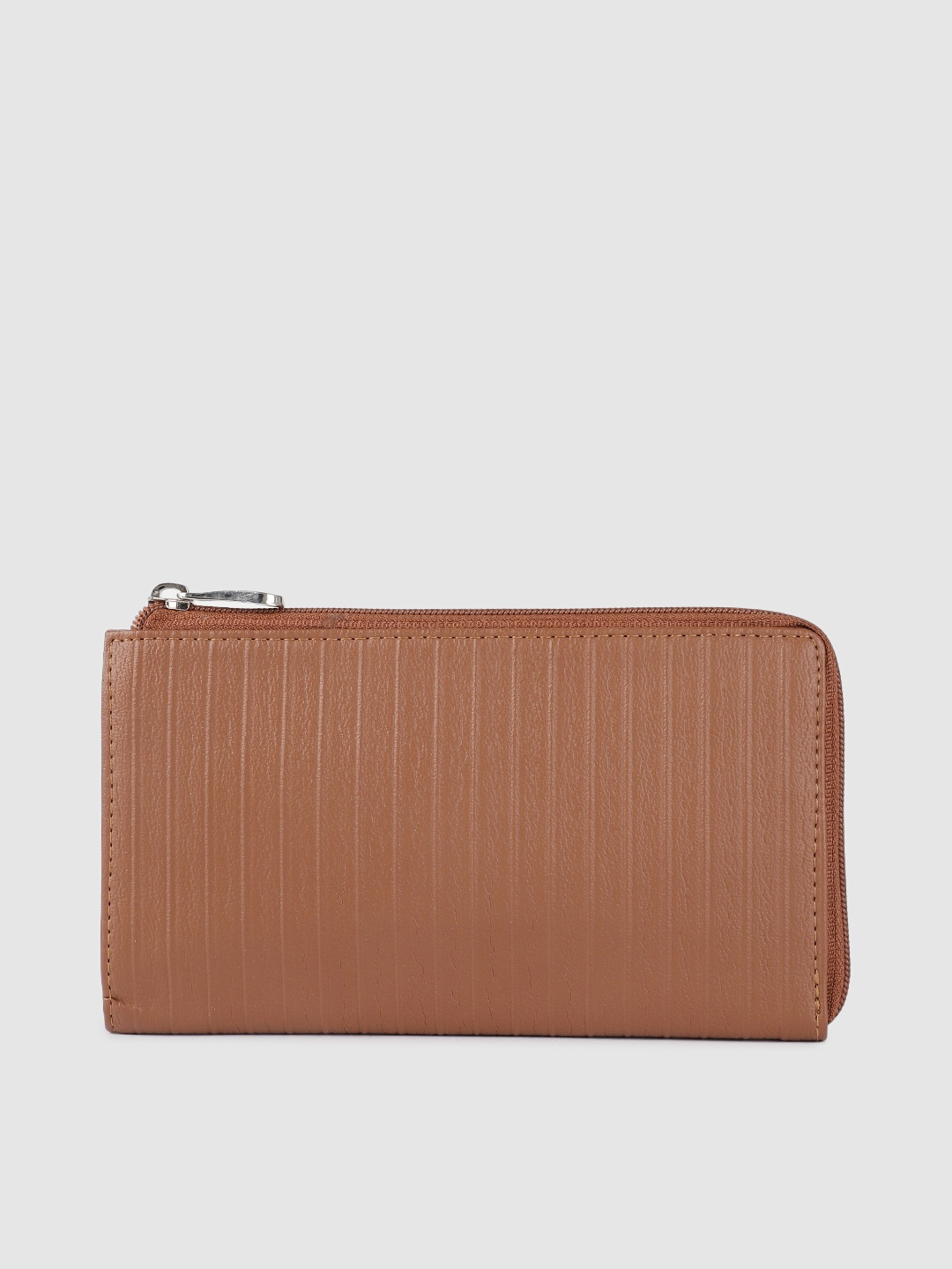 

Baggit Women Brown Textured Zip Around Wallet