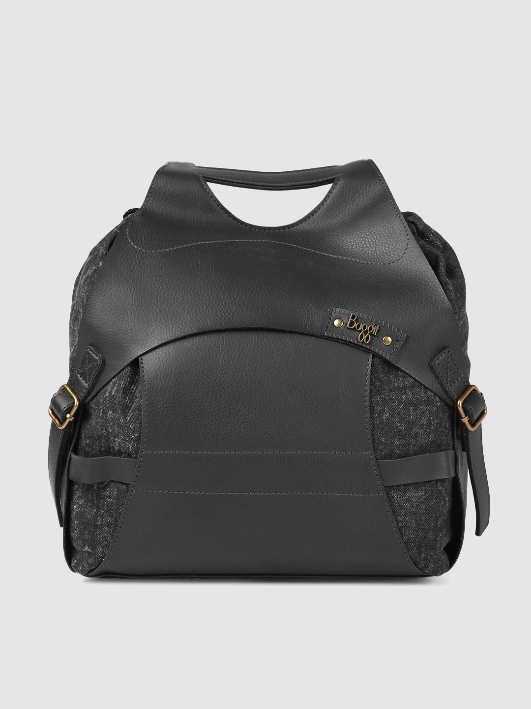 

Baggit Women Black Solid Backpack