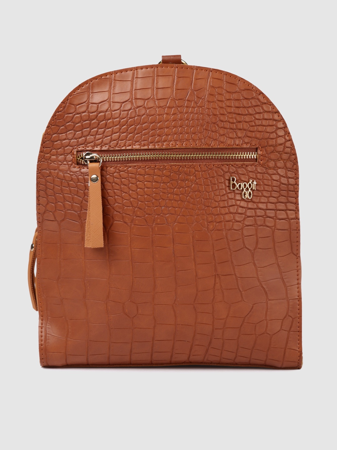 

Baggit Women Tan Brown Textured Backpack