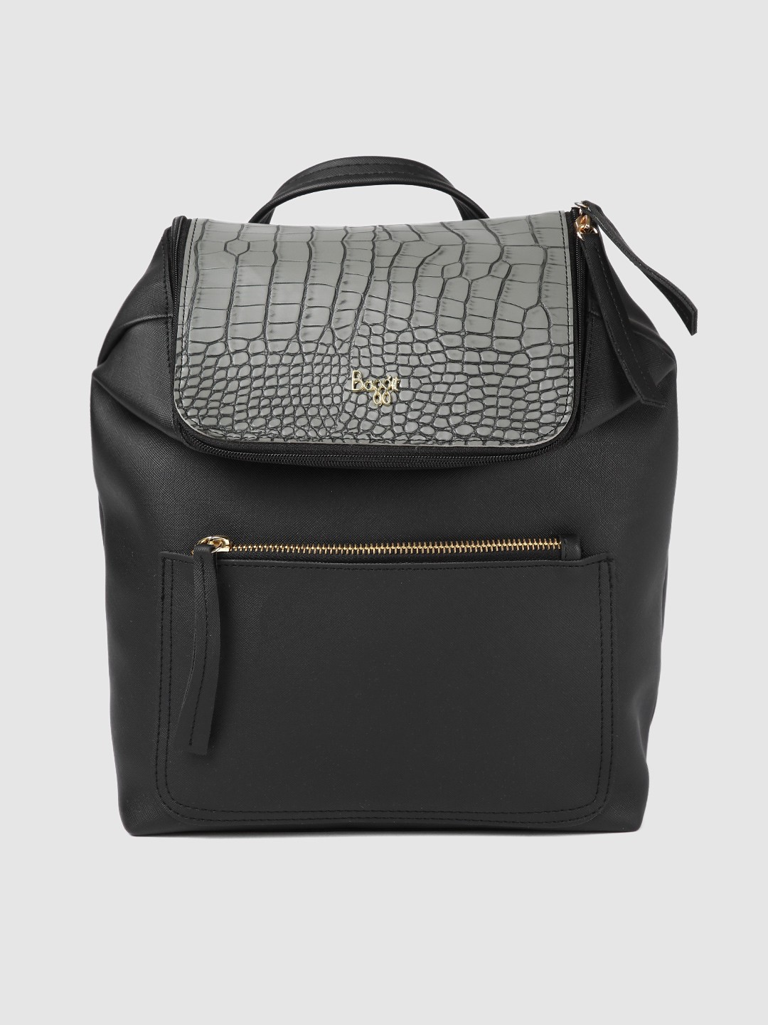 

Baggit Women Black Solid Backpack