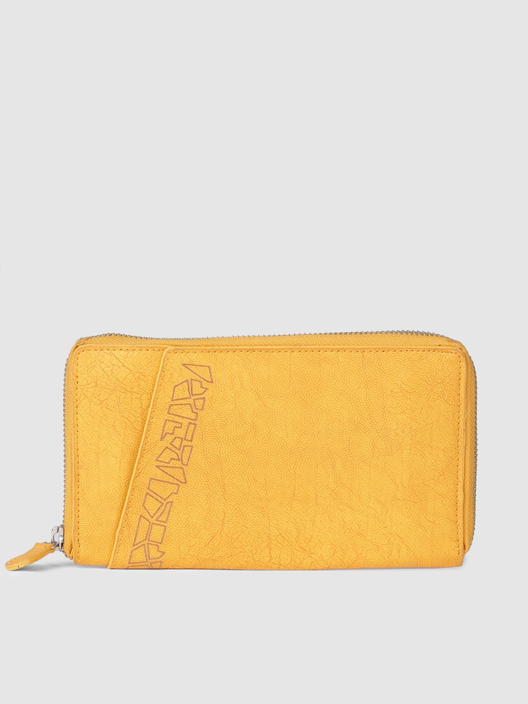 

Baggit Women Yellow Solid Zip Around Wallet