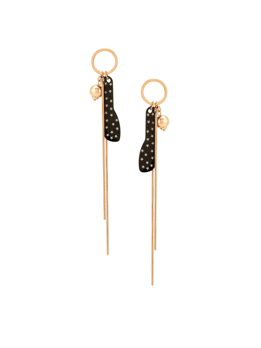 

E2O Black Contemporary Drop Earrings